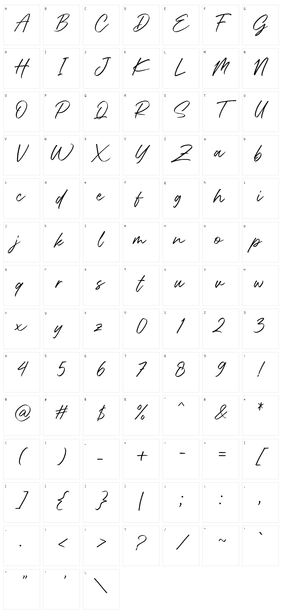 Rottersand Character Set