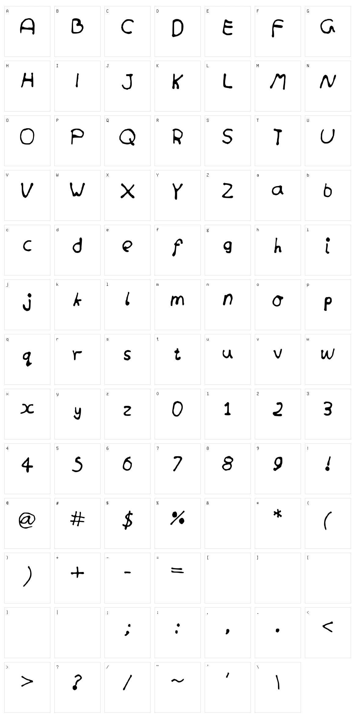 Roundlines Character Set