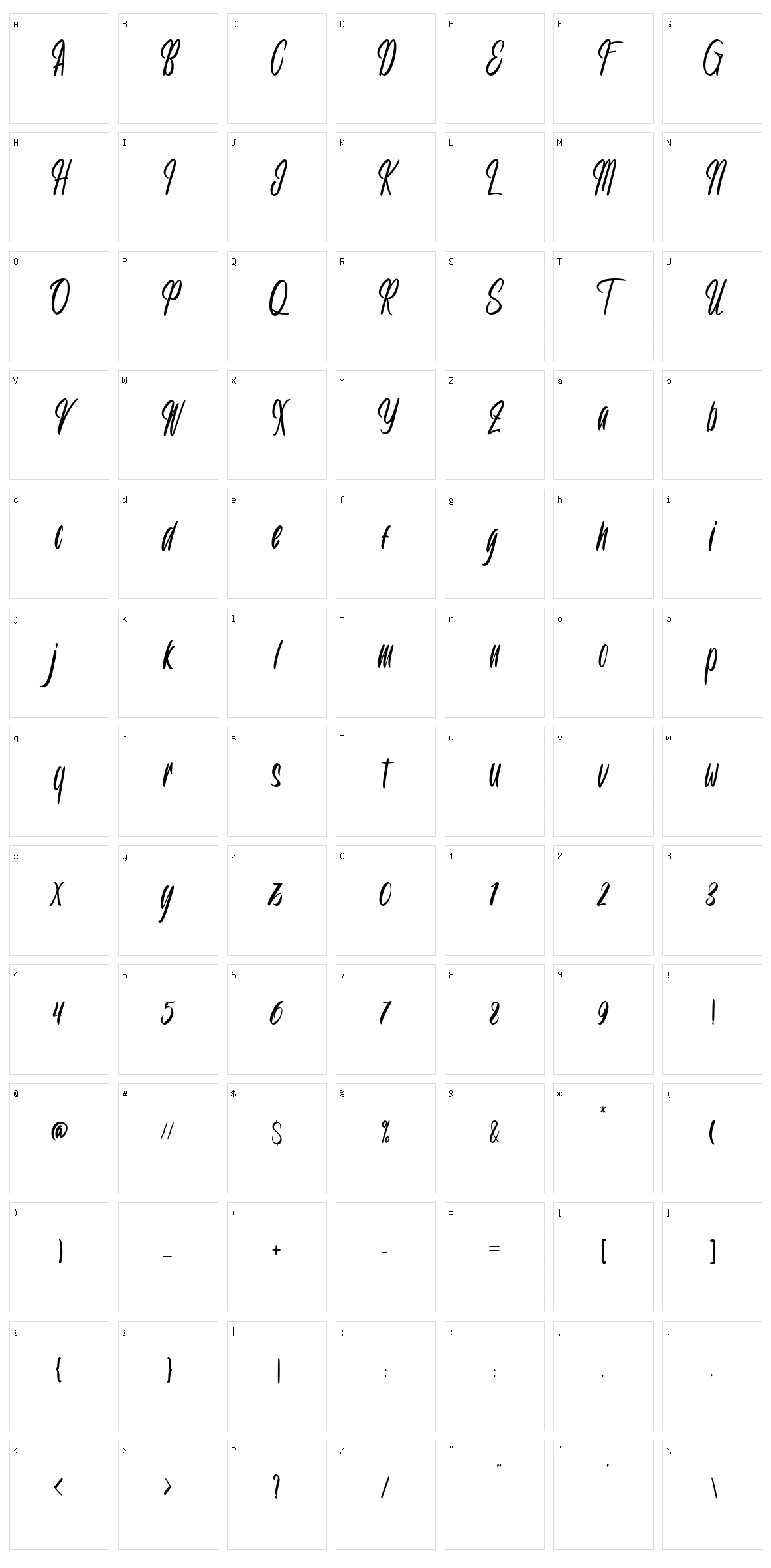 Rouweth Character Set