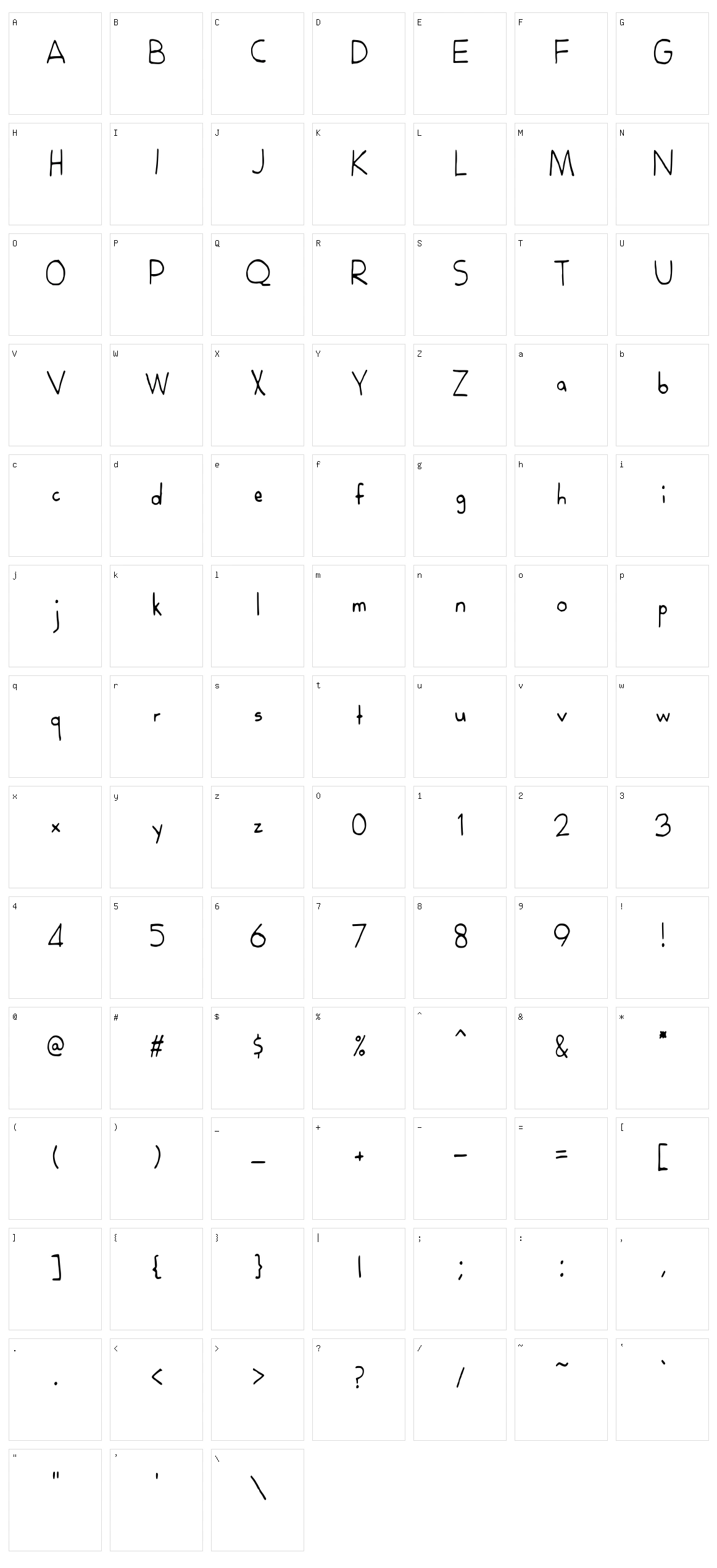 Royana Character Set