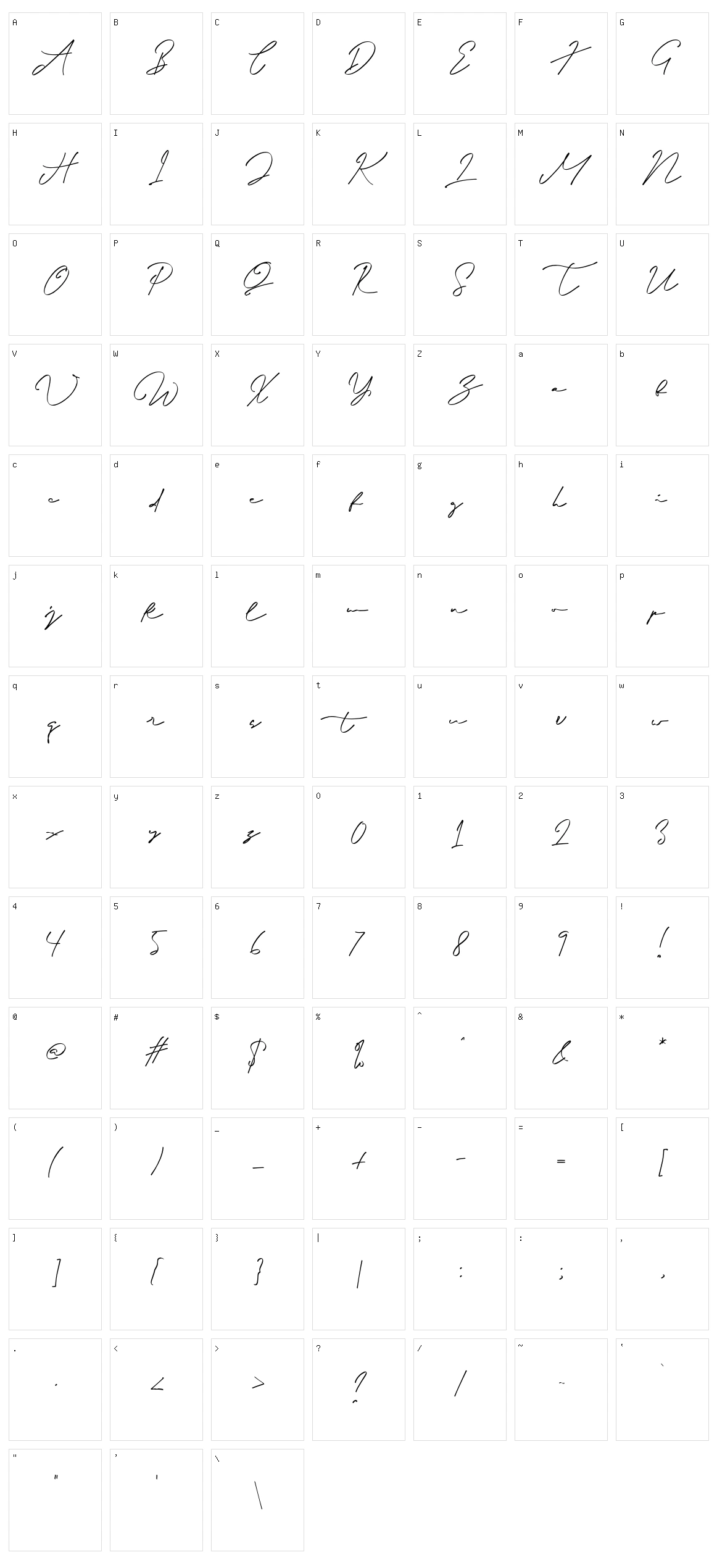 Rumangsa Character Set