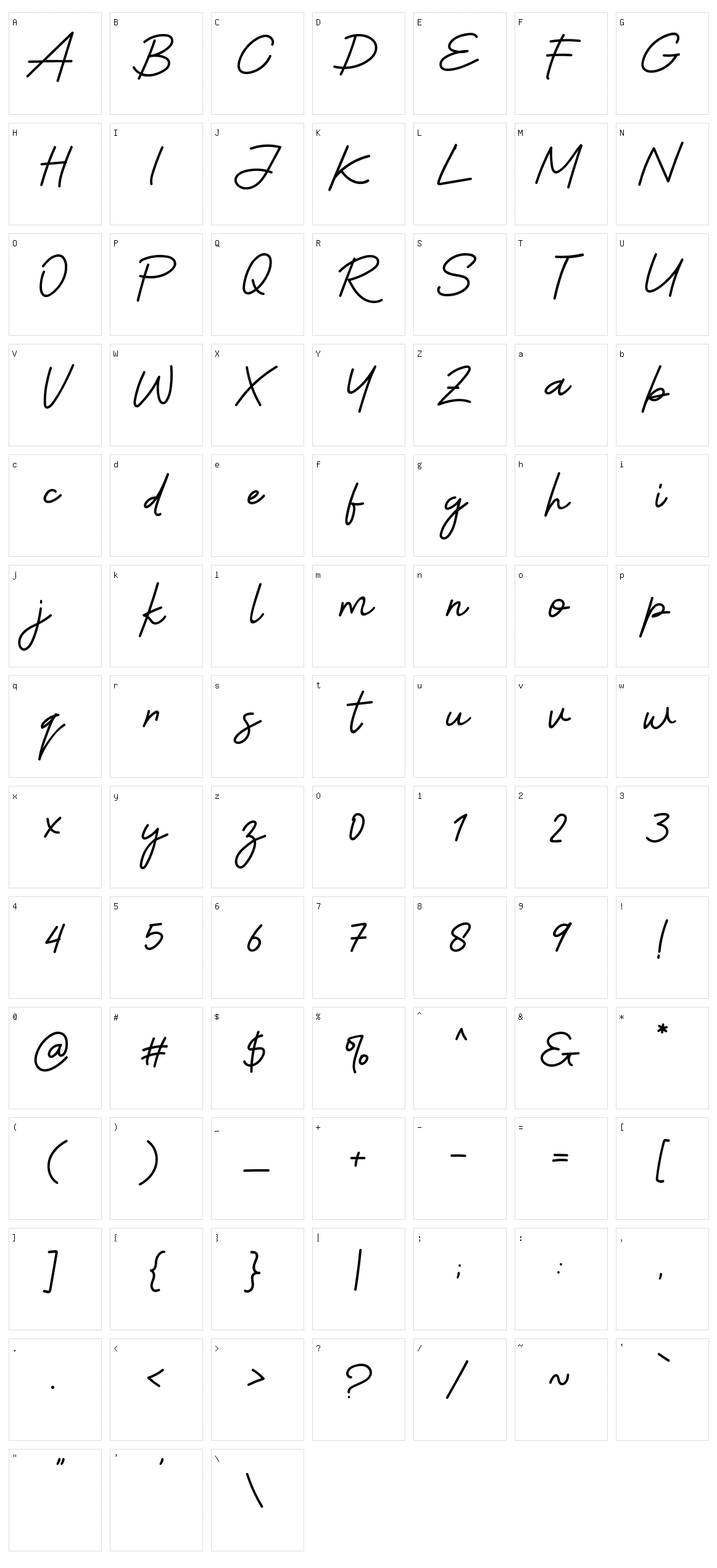 Rumpi Character Set