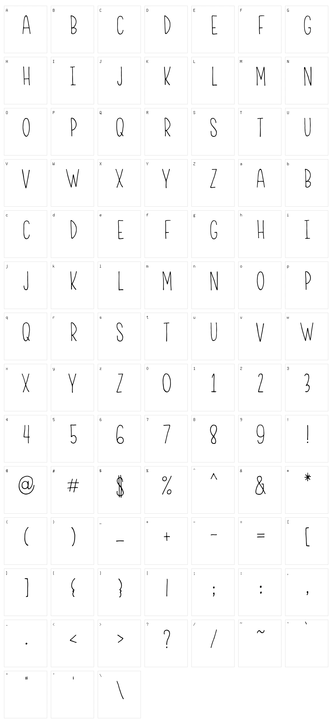 RWA Frontliner Character Set