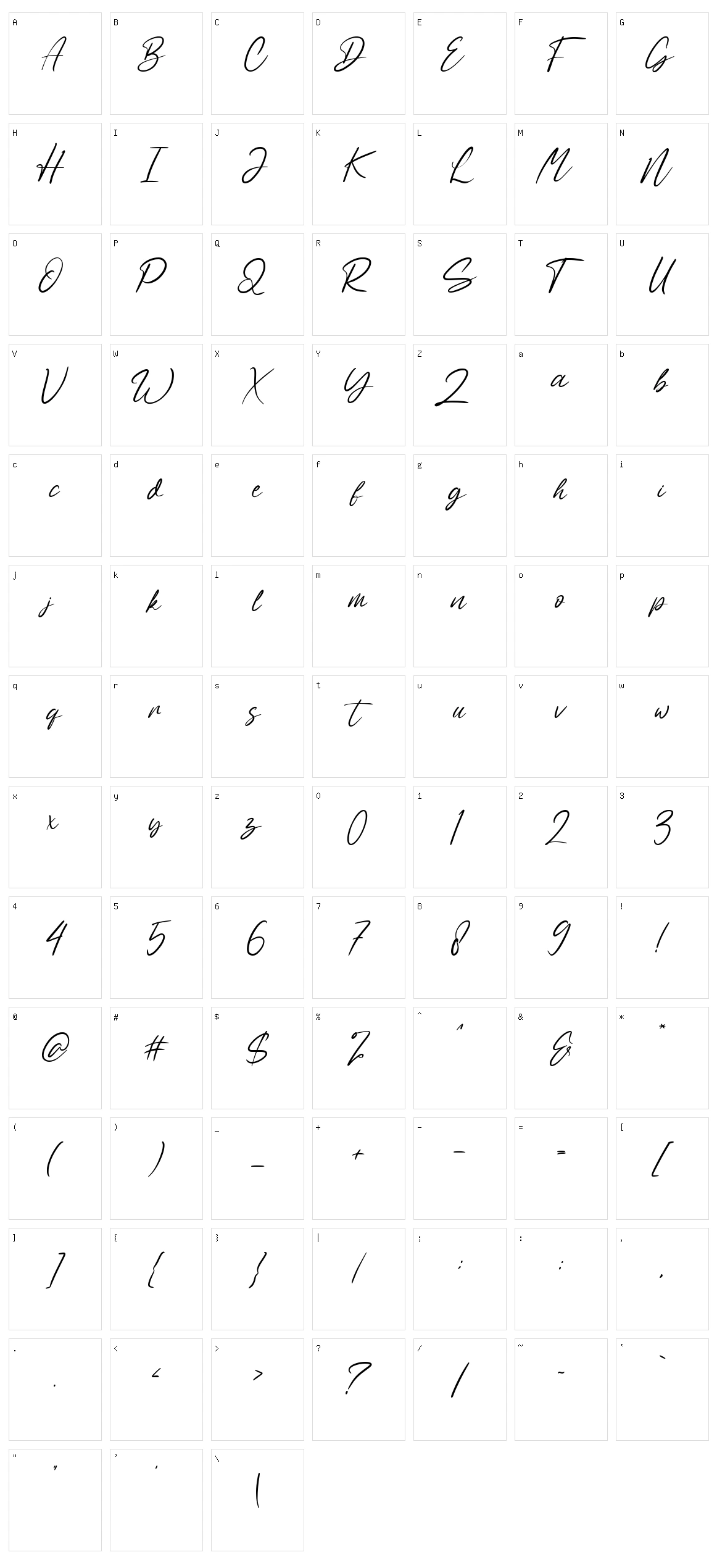 Sabeny Betranss Character Set