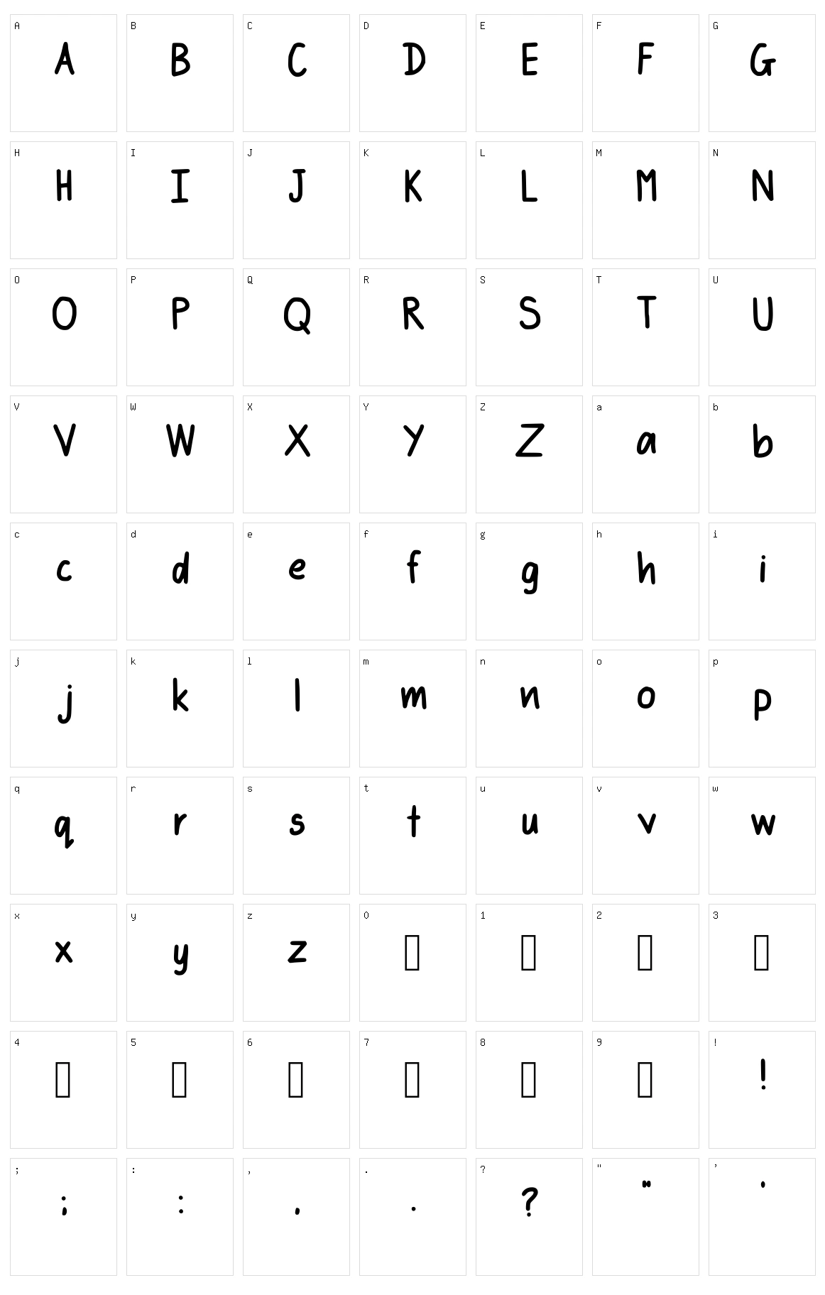 Sabs Character Set