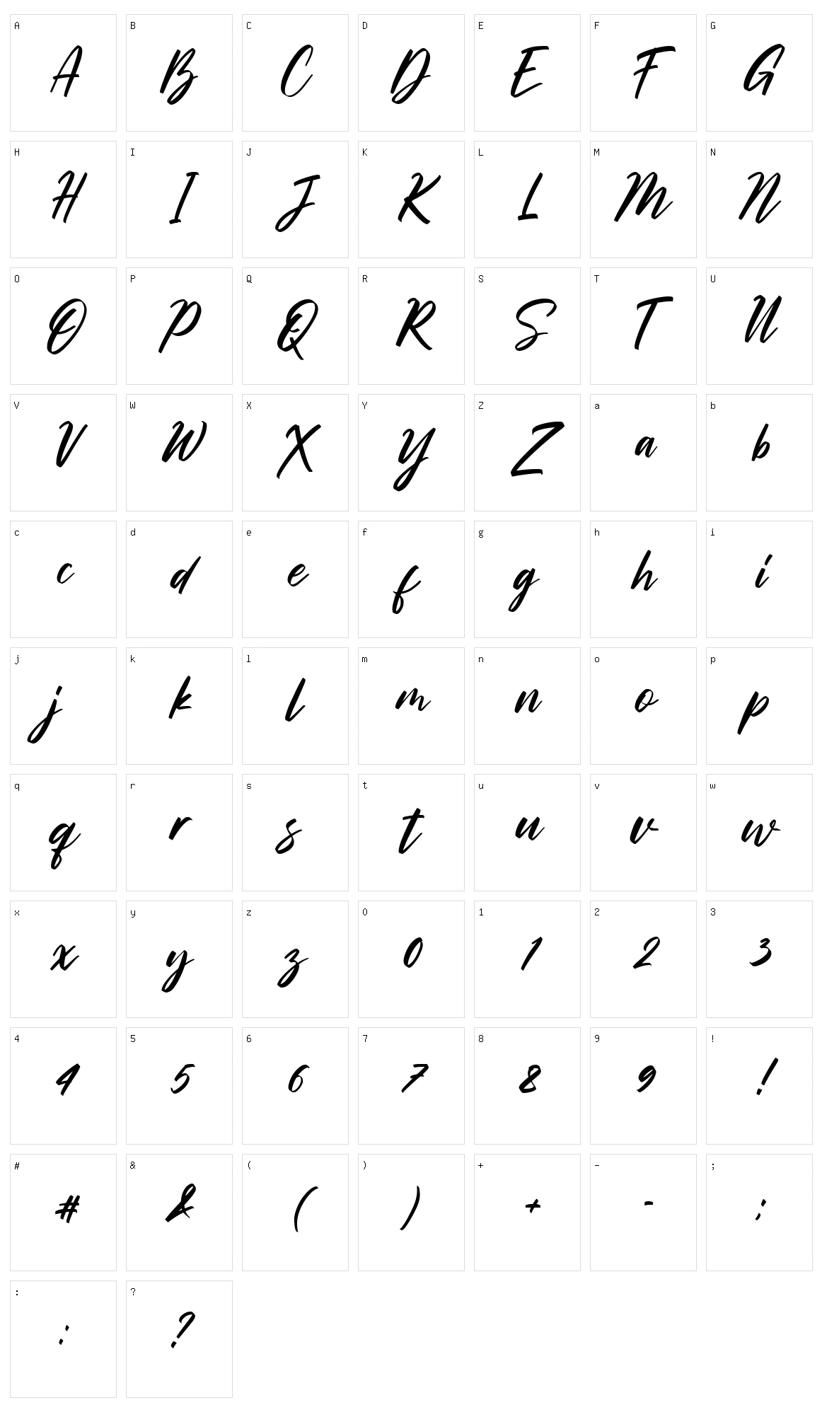 Sachssy Character Set