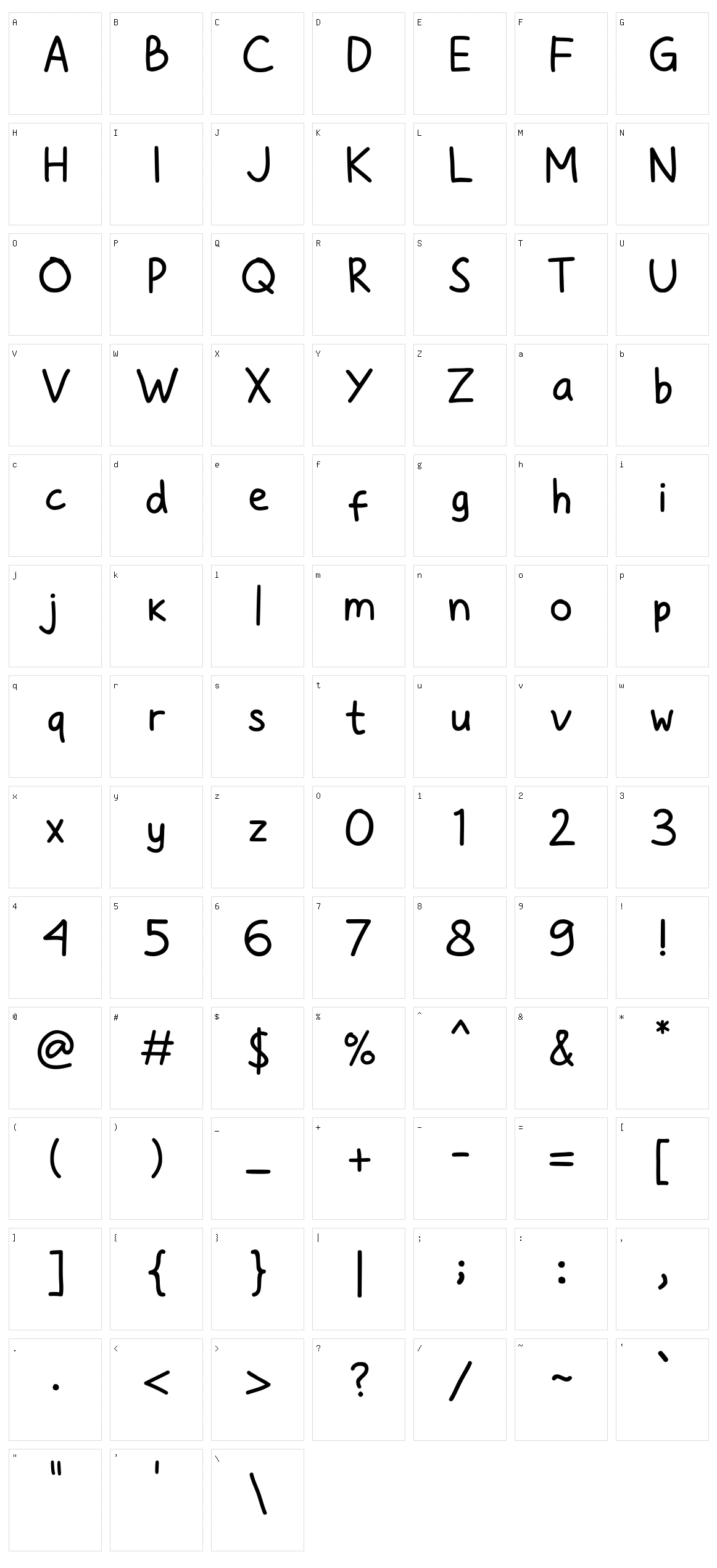 Sage Sans Character Set