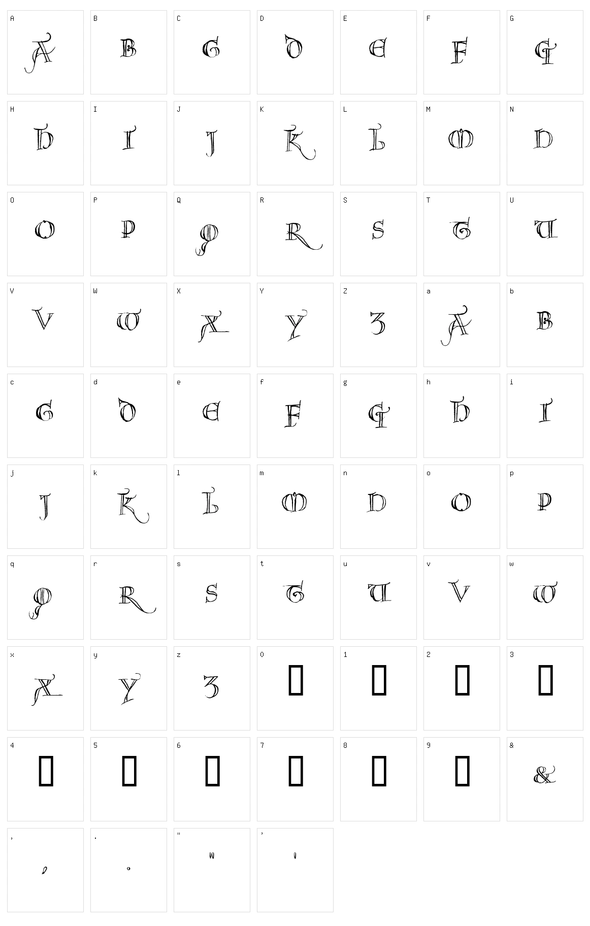 Noel Character Set