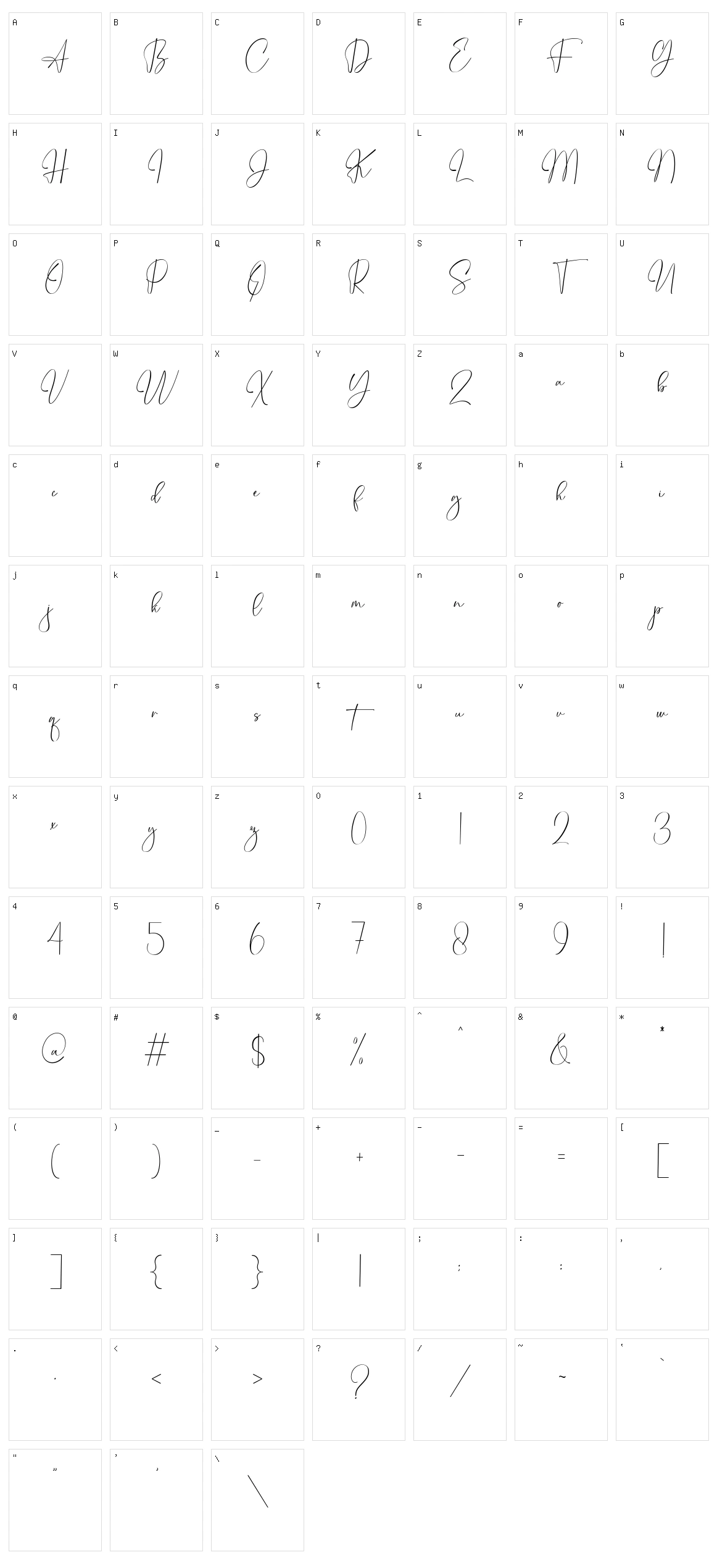 Saint Germain Character Set
