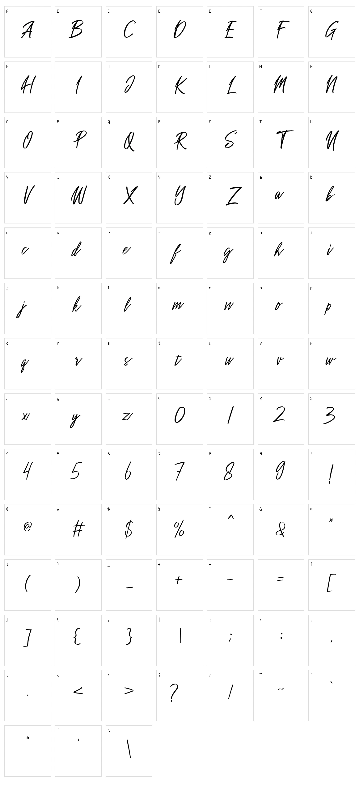 Sakoda Character Set