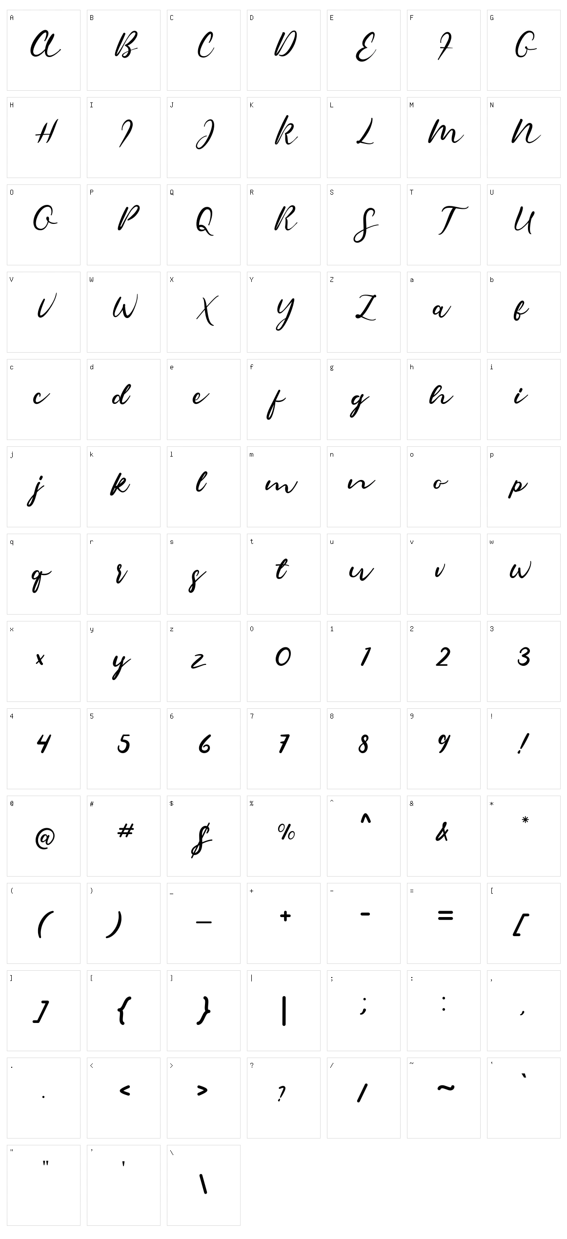 Sambara Character Set