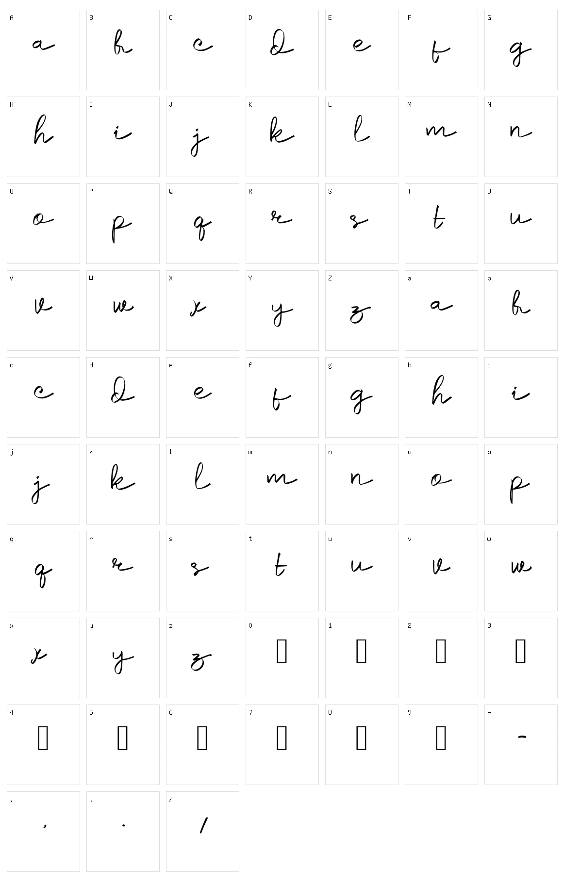 Samiruk Character Set