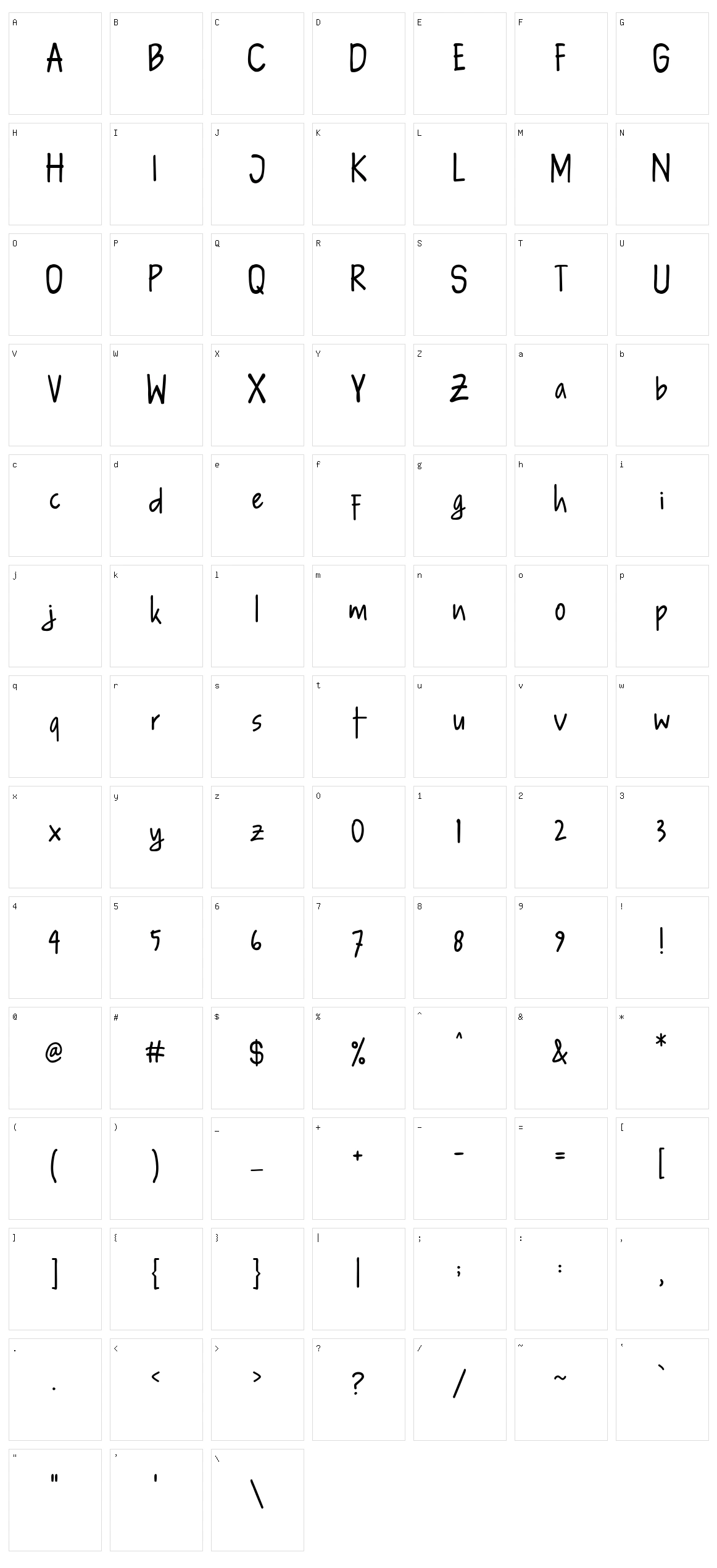 Sang Jutawan Character Set