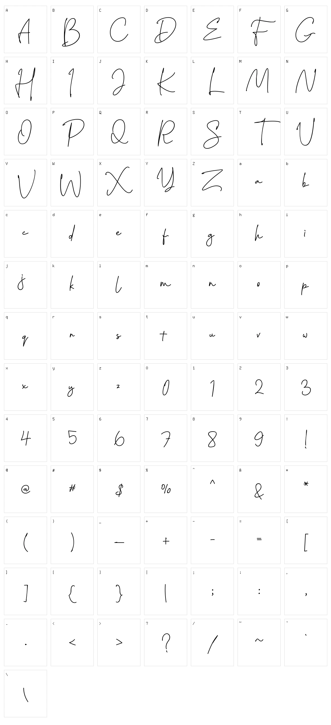 Sanliurfa Character Set