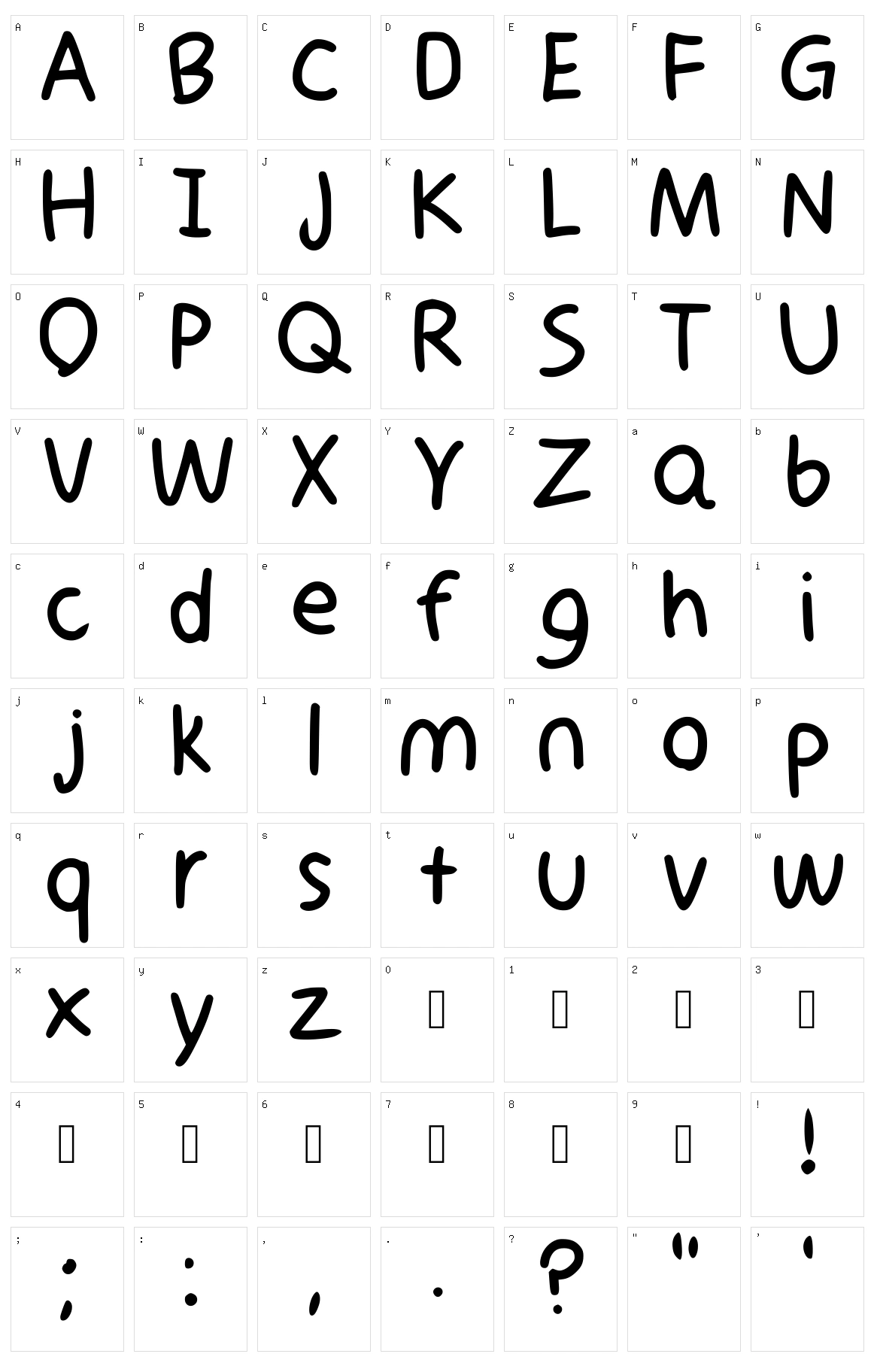 Santiago Character Set