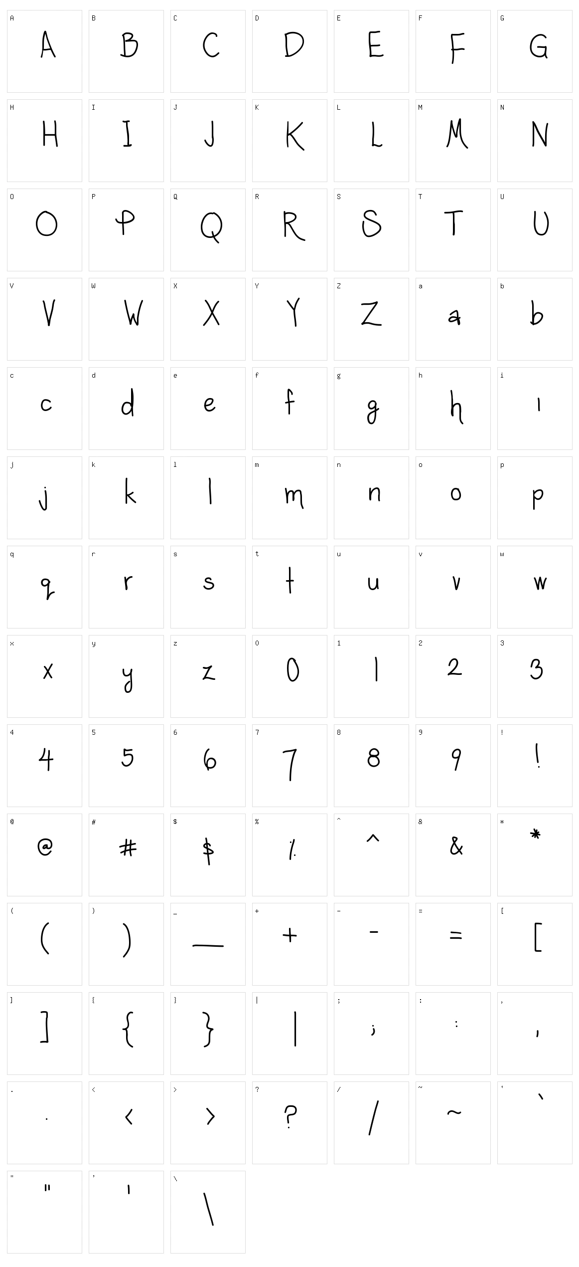 Sara Scribbles Character Set