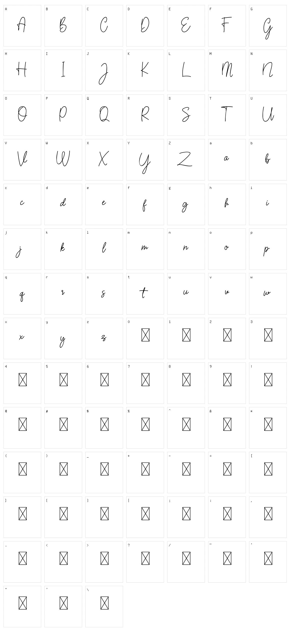 Sarantta Character Set