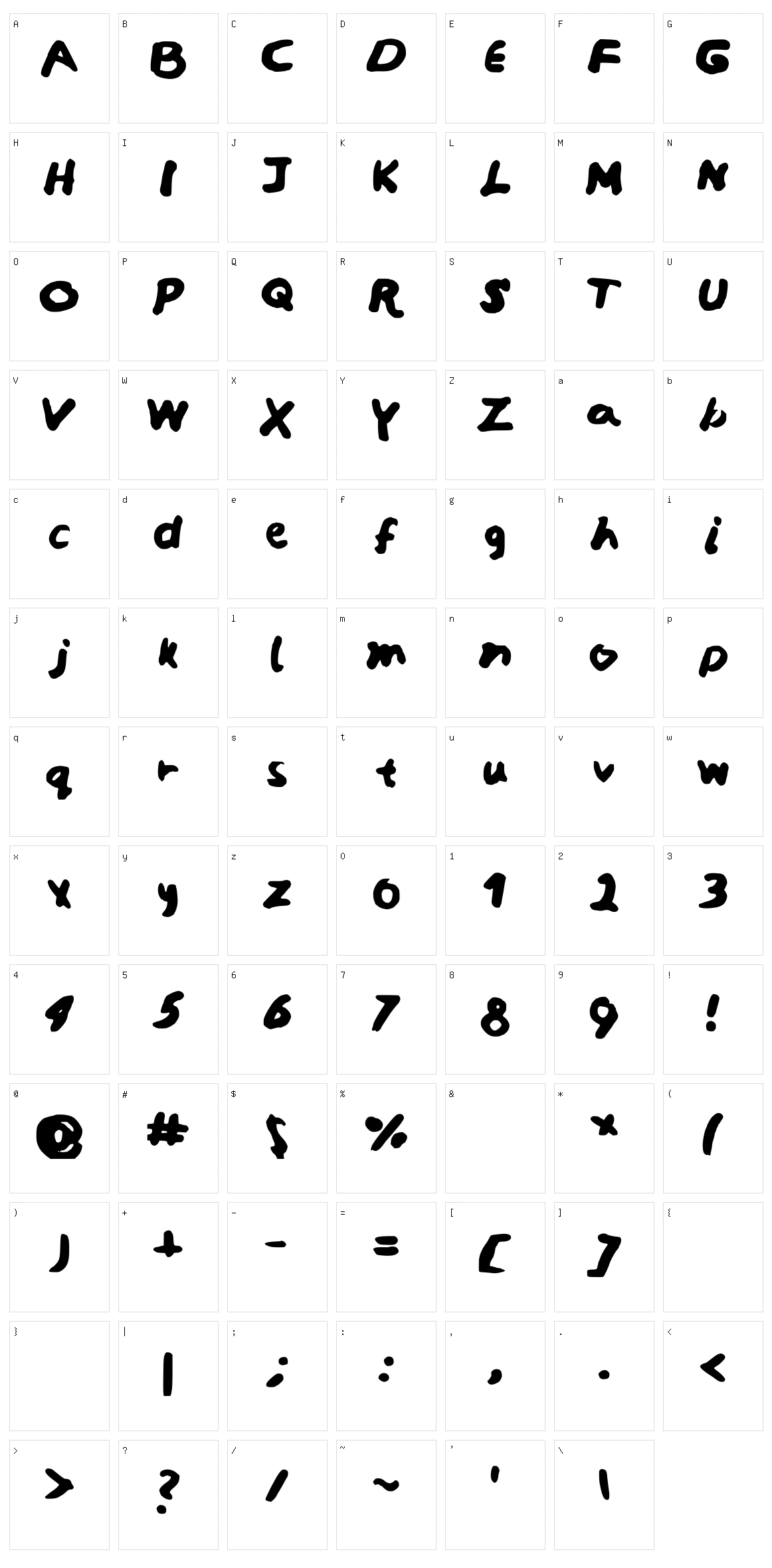 Sarcastica Modern Character Set