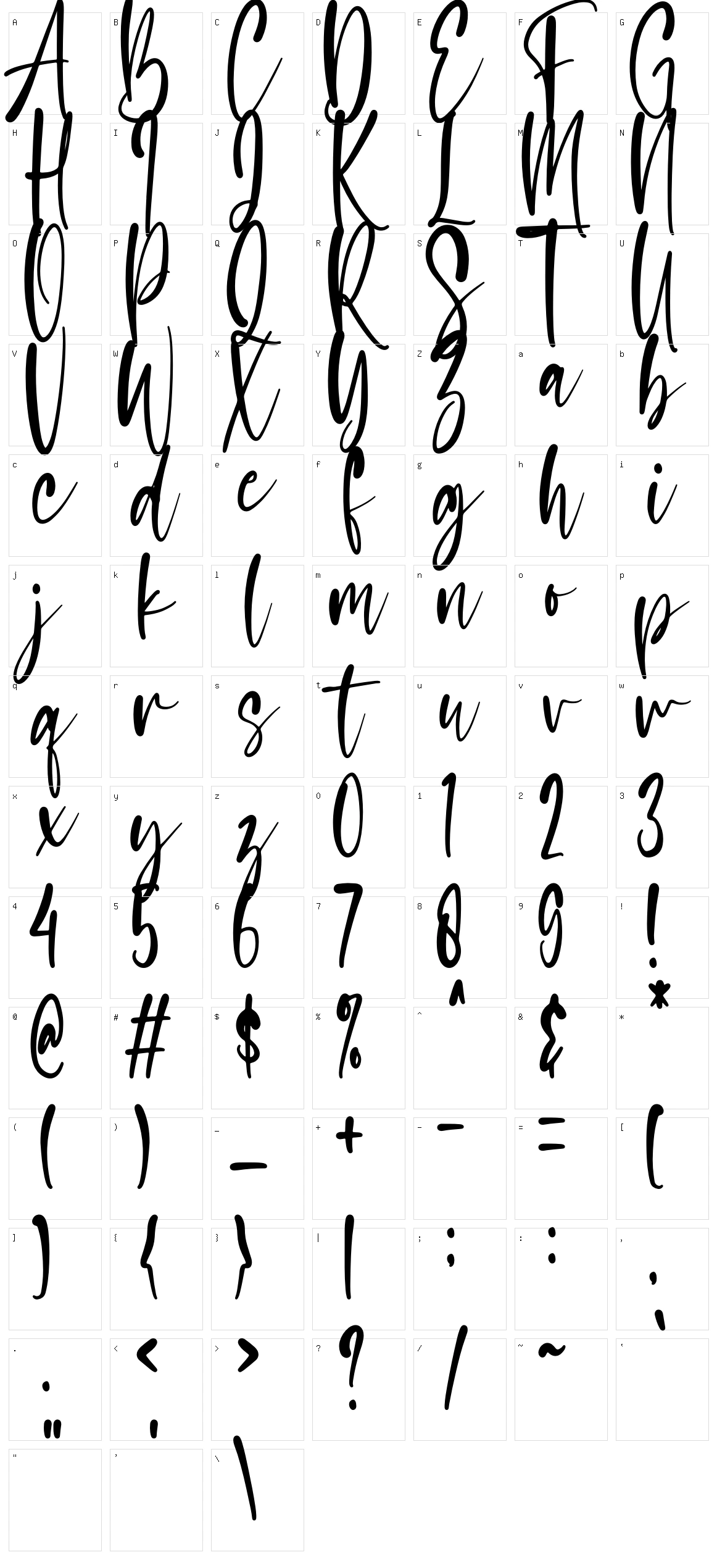 Sasa Character Set