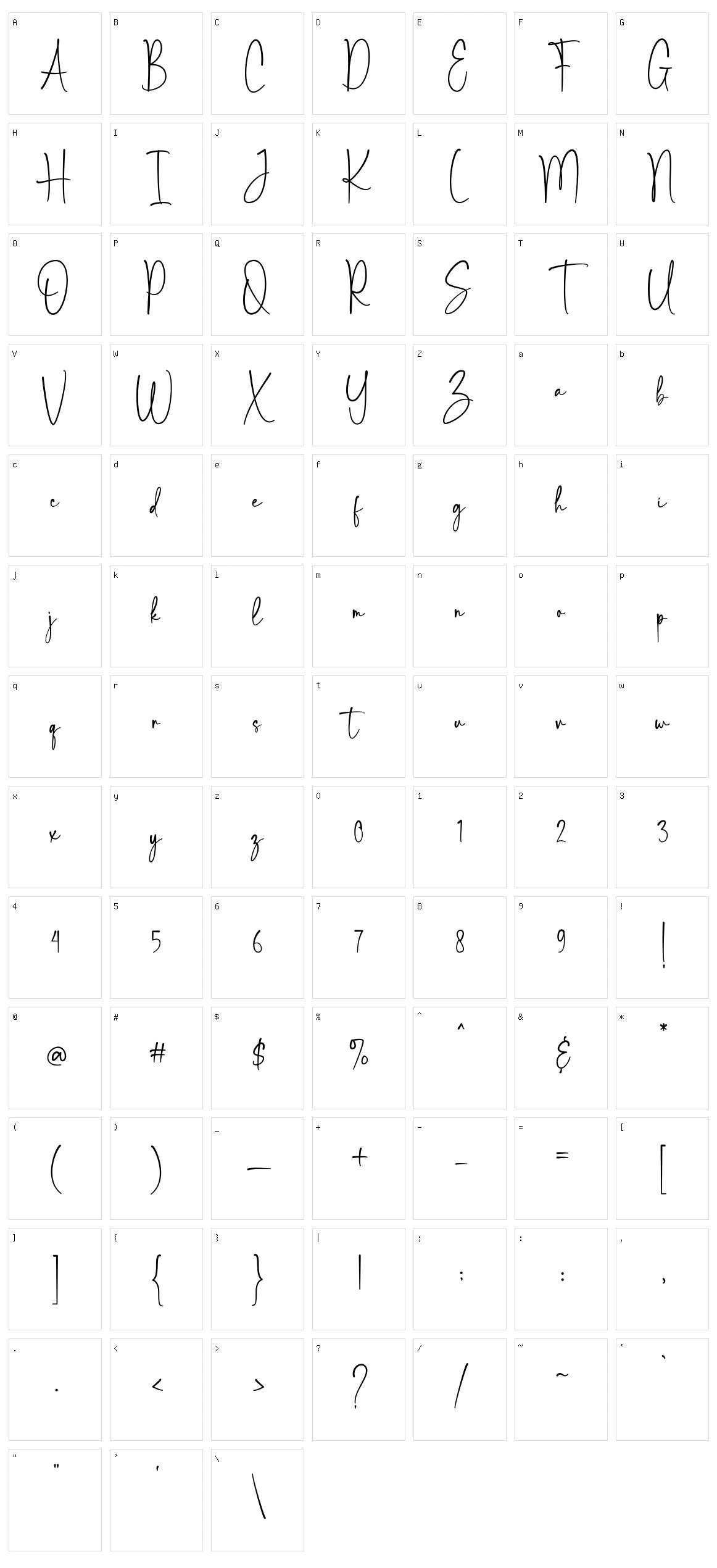 Satisfaction Character Set