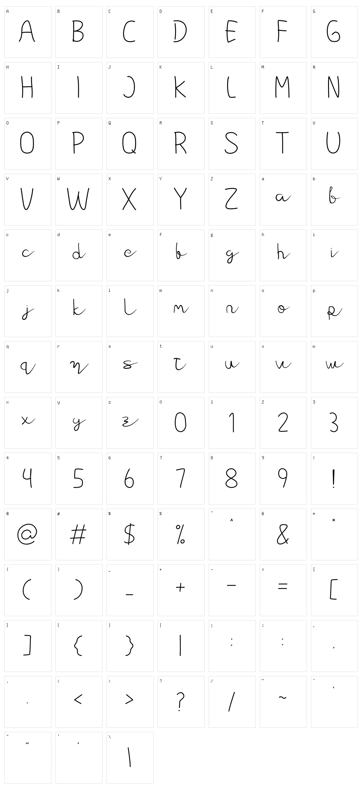 Sawdara Character Set