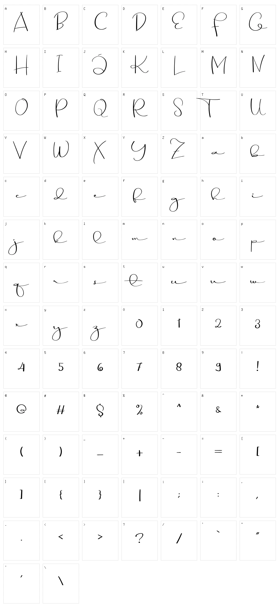 Saxophone Signature Character Set