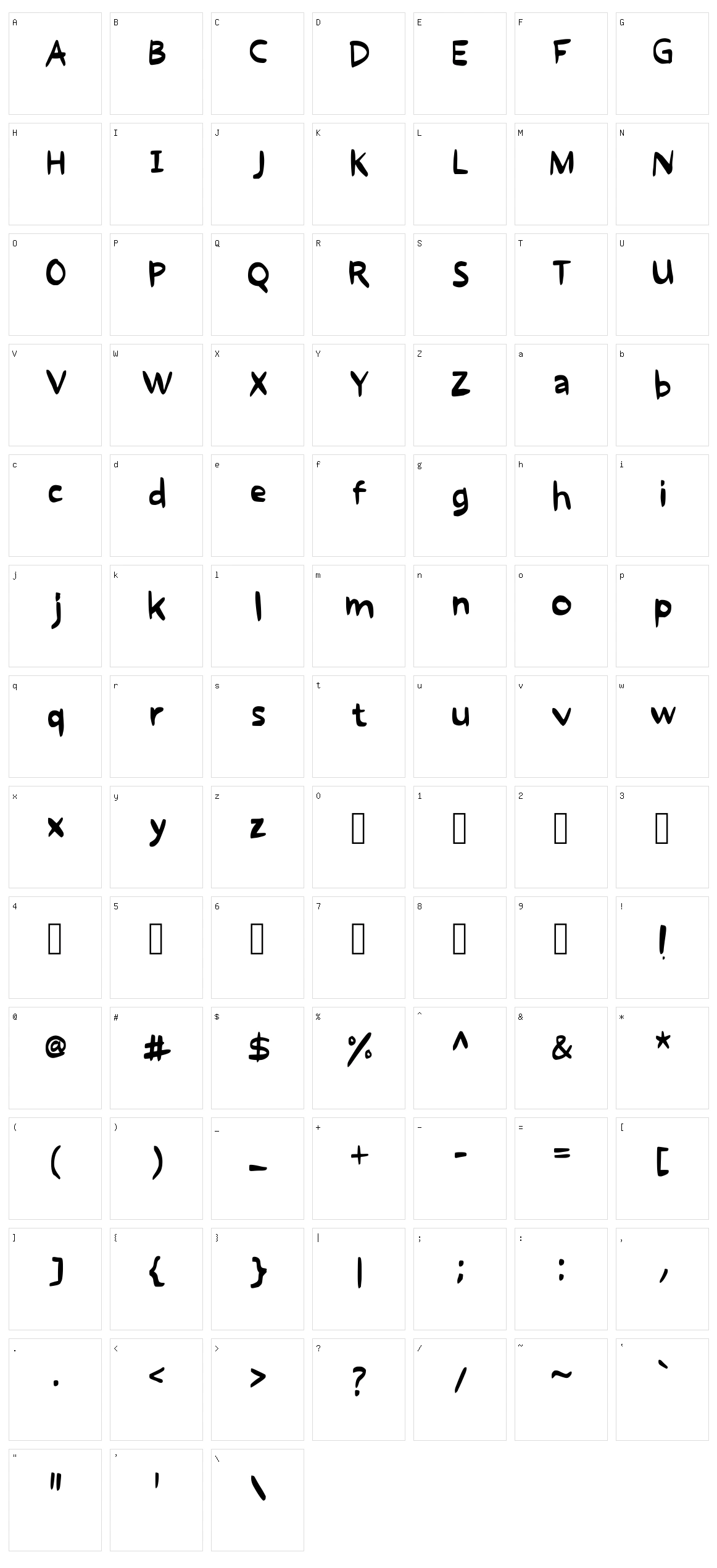 Say That You Remember Character Set