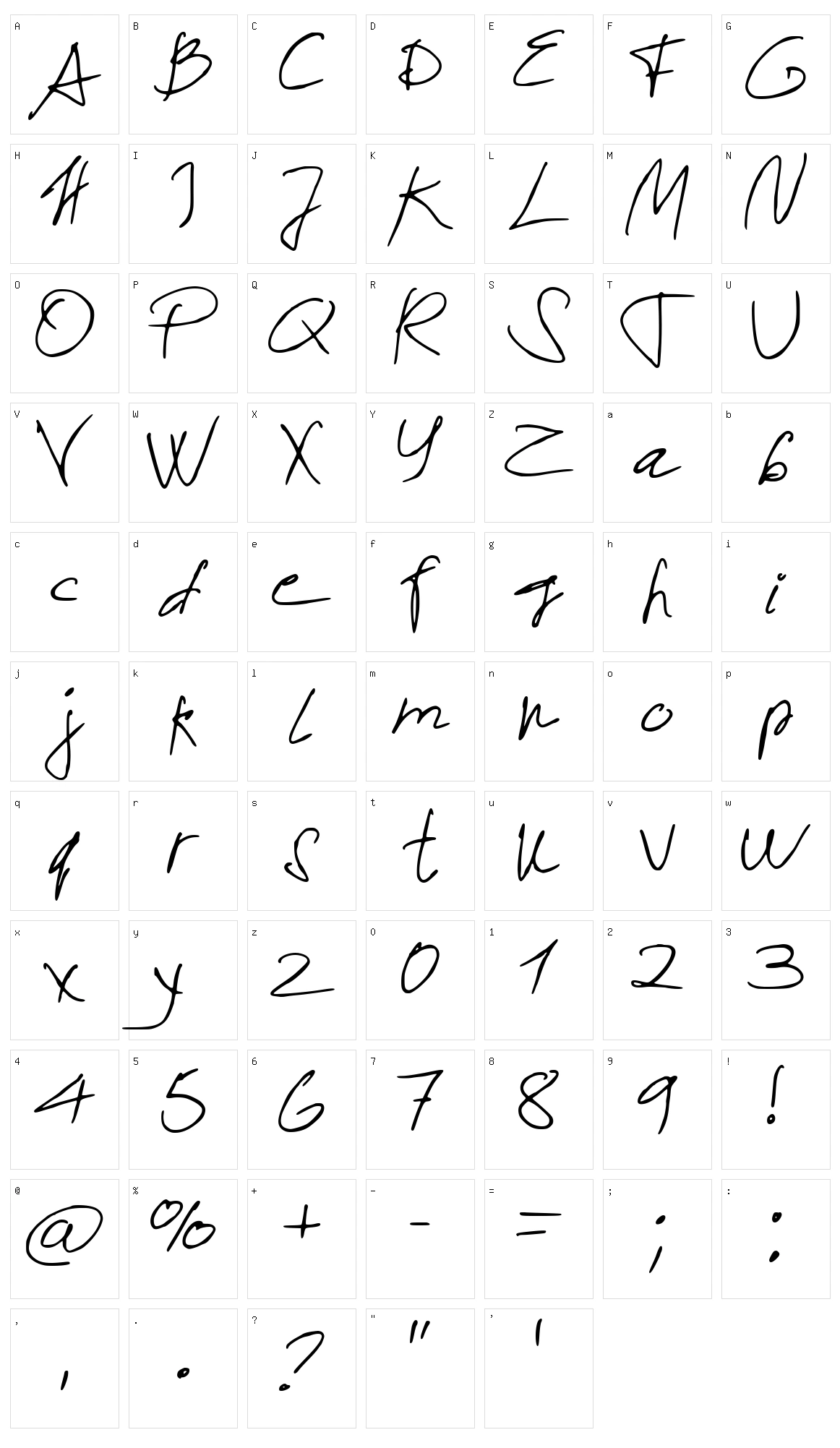 Sayano Character Set