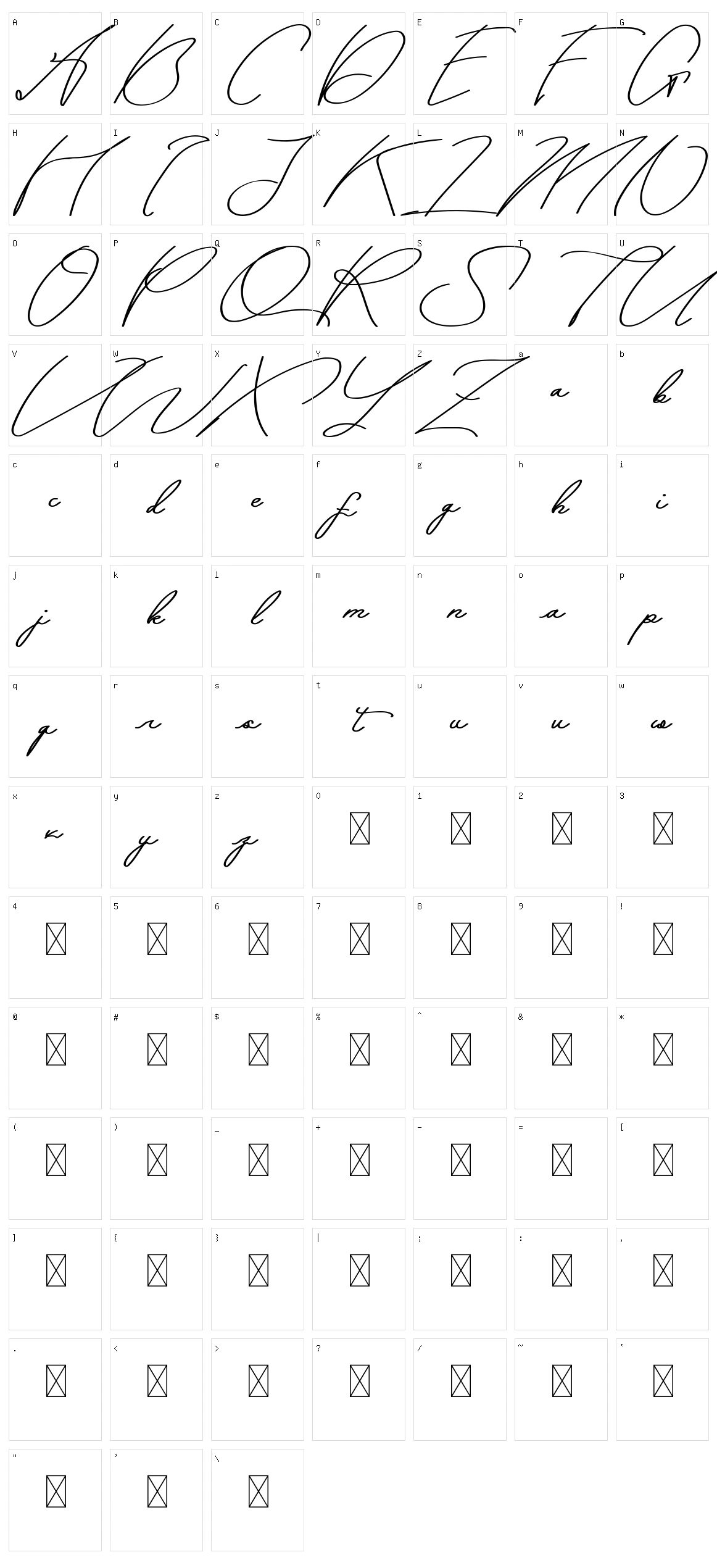 Scallies Character Set