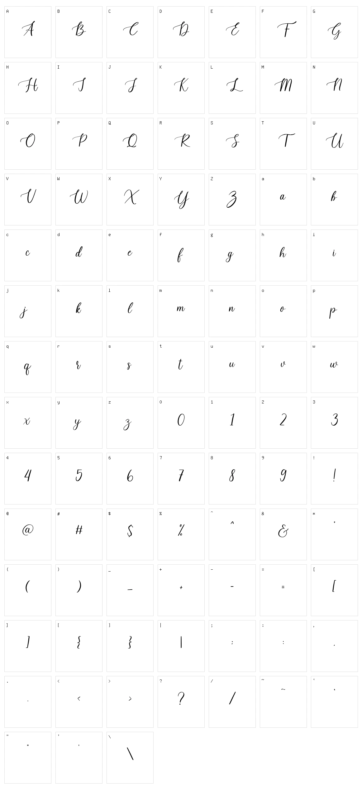 Scary Ghost Script Character Set