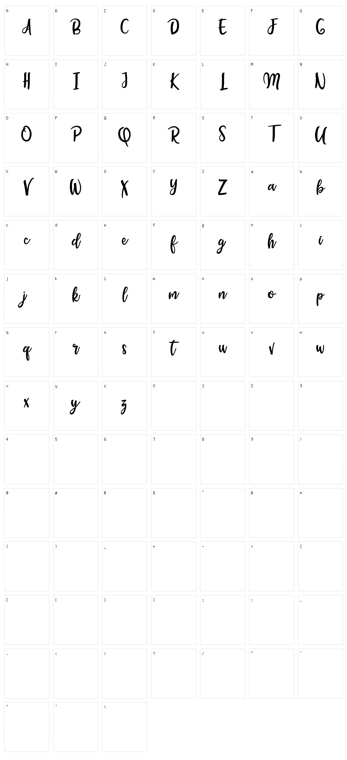 Scientesia Character Set