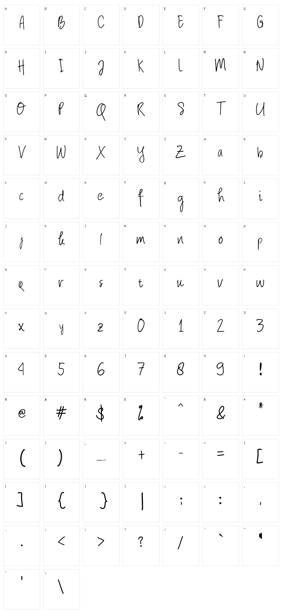 Scientia Venit Character Set