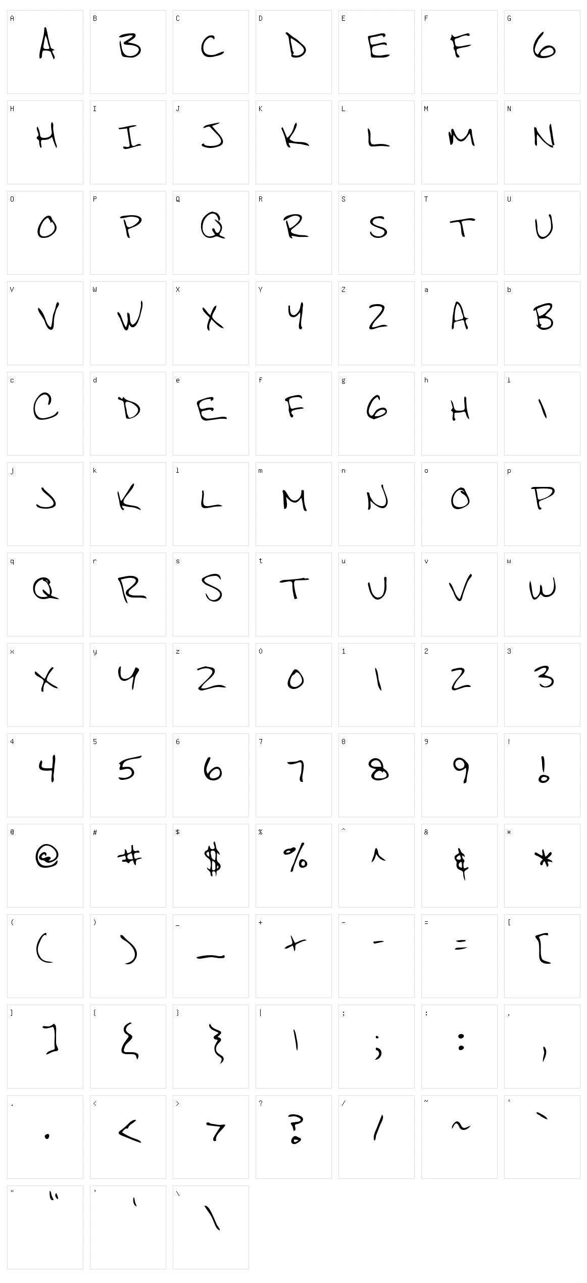 Scott Character Set