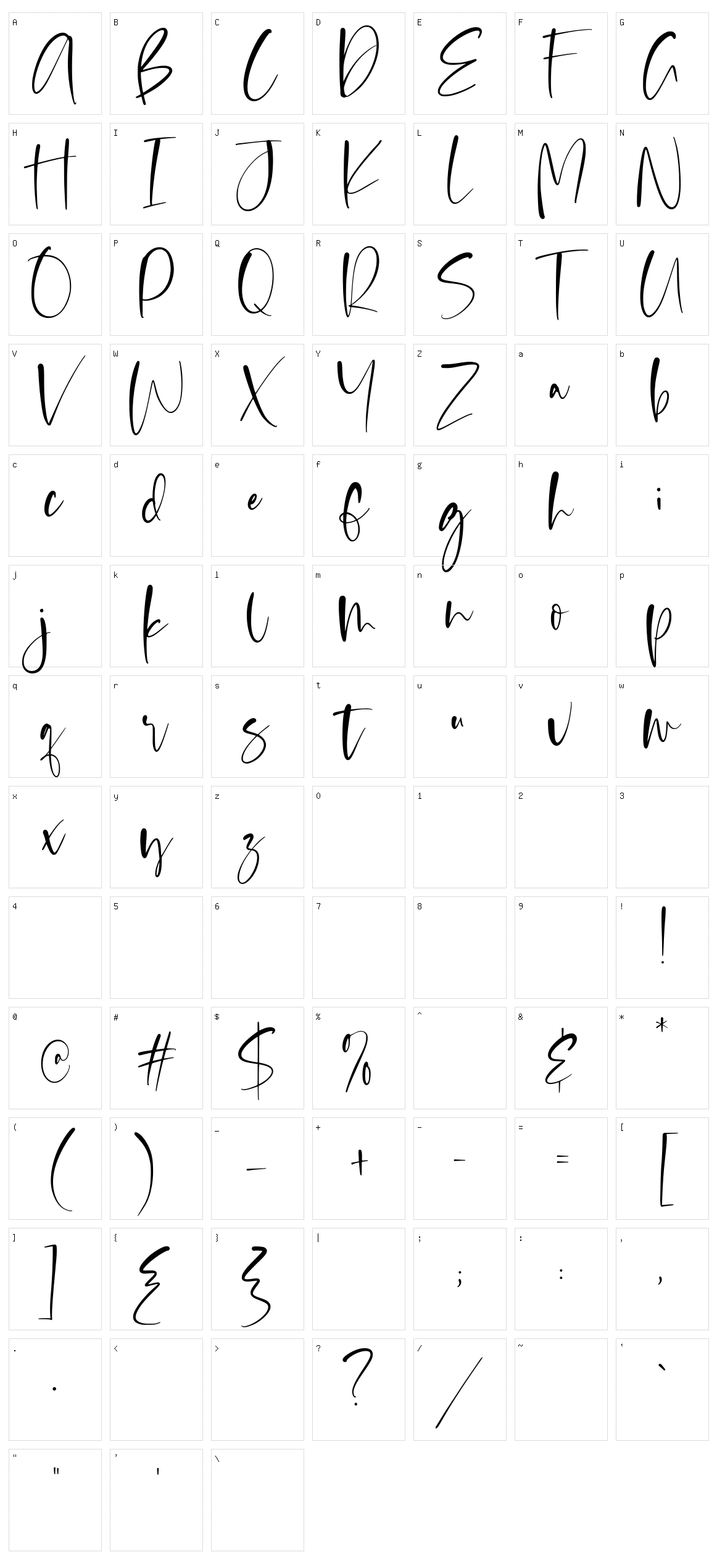 Scrabble Character Set