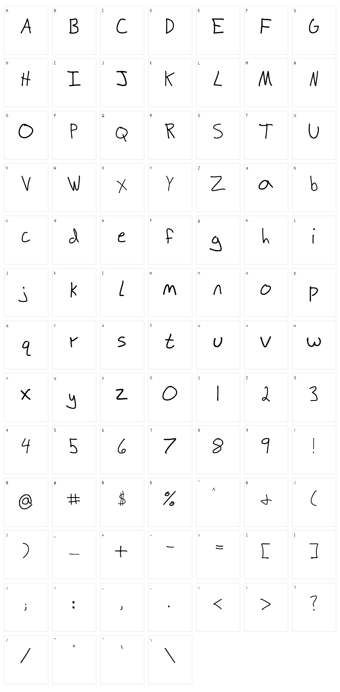Scribble Zack Character Set