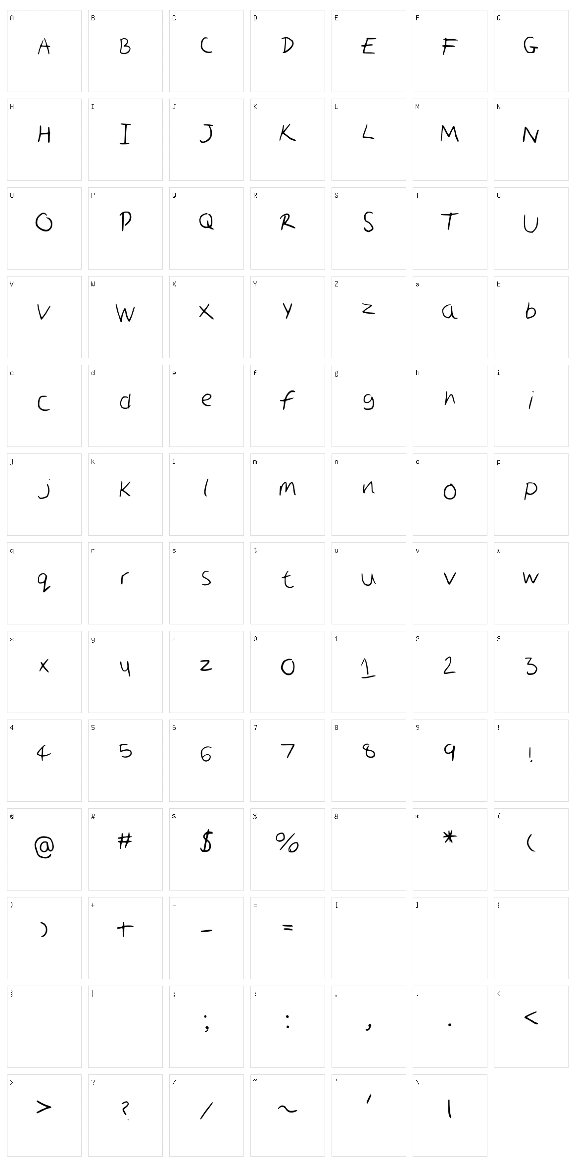 Scruffy Character Set