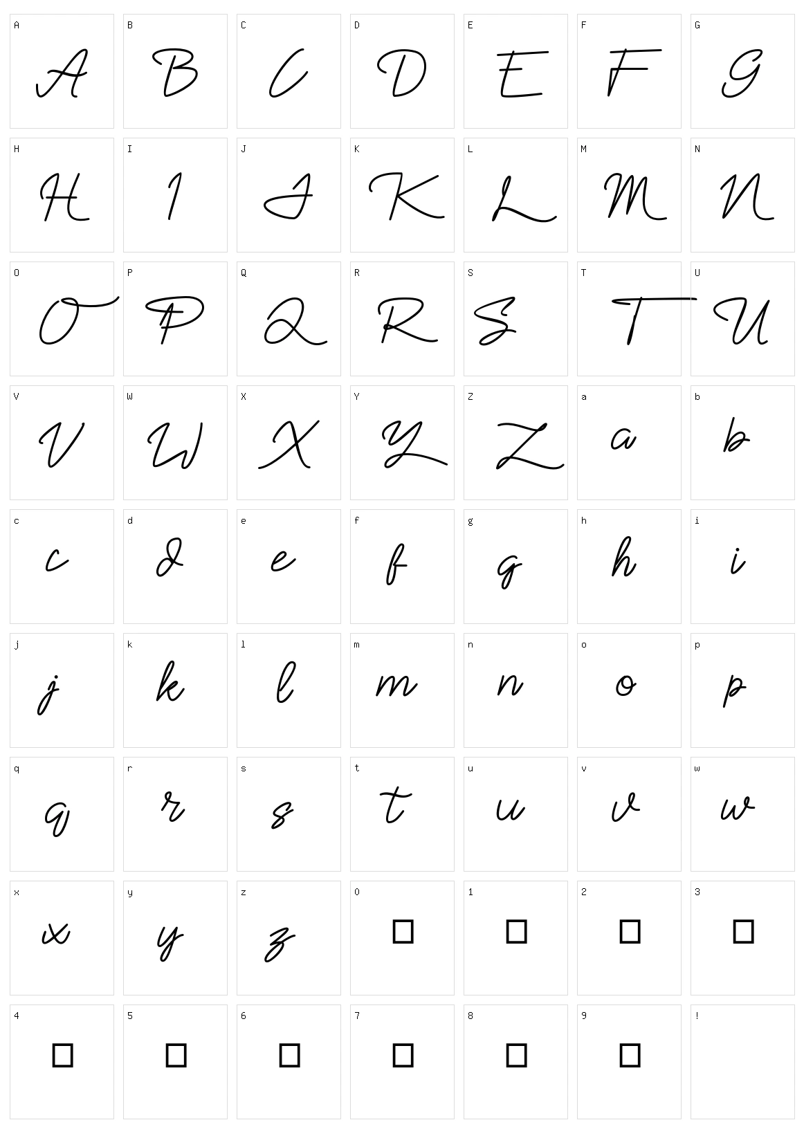 Sekaran Character Set