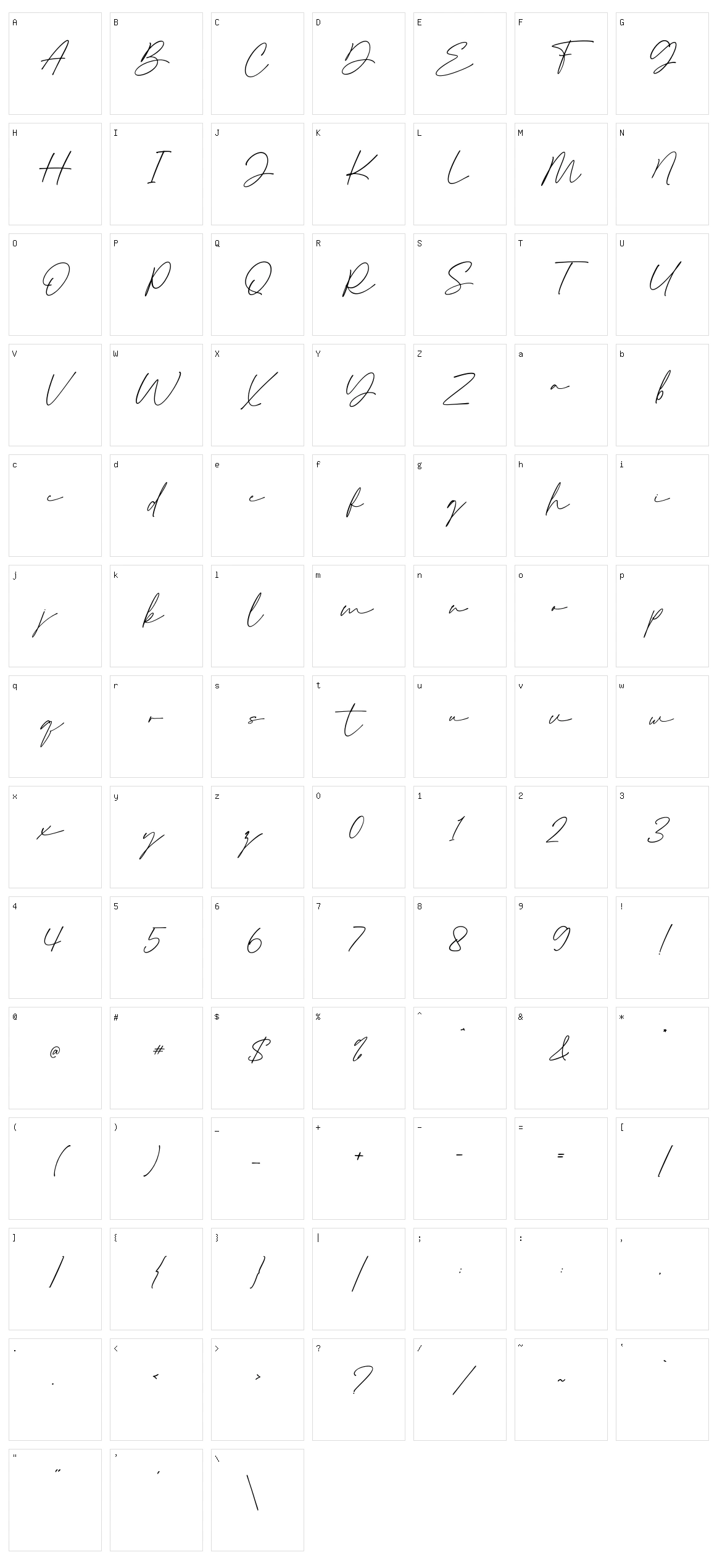Semethone Character Set