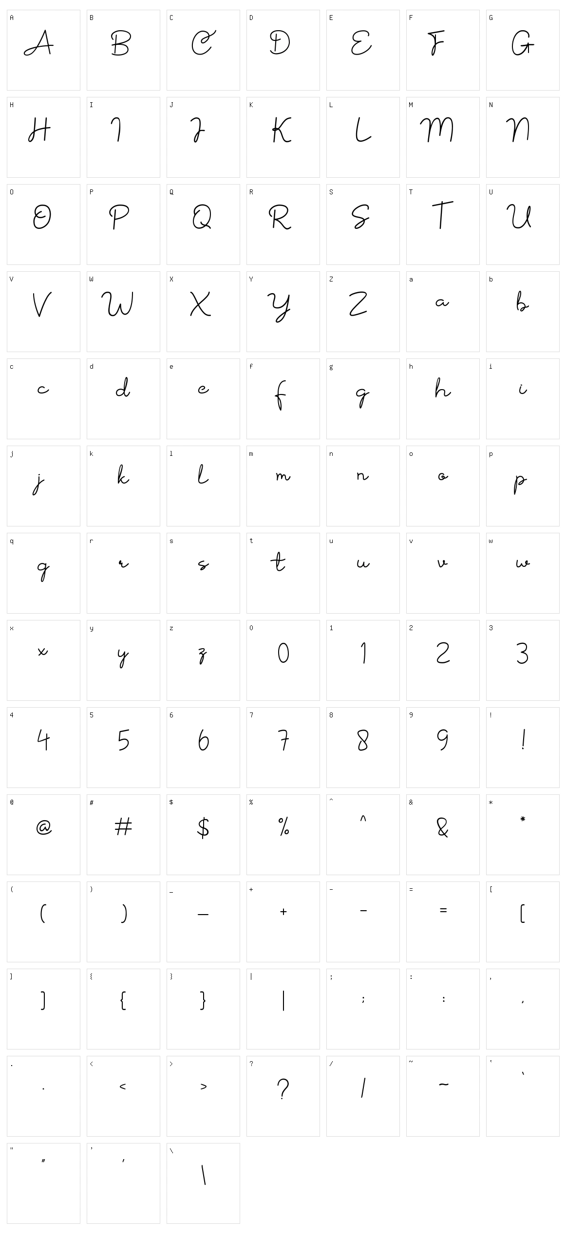 Sentay Character Set