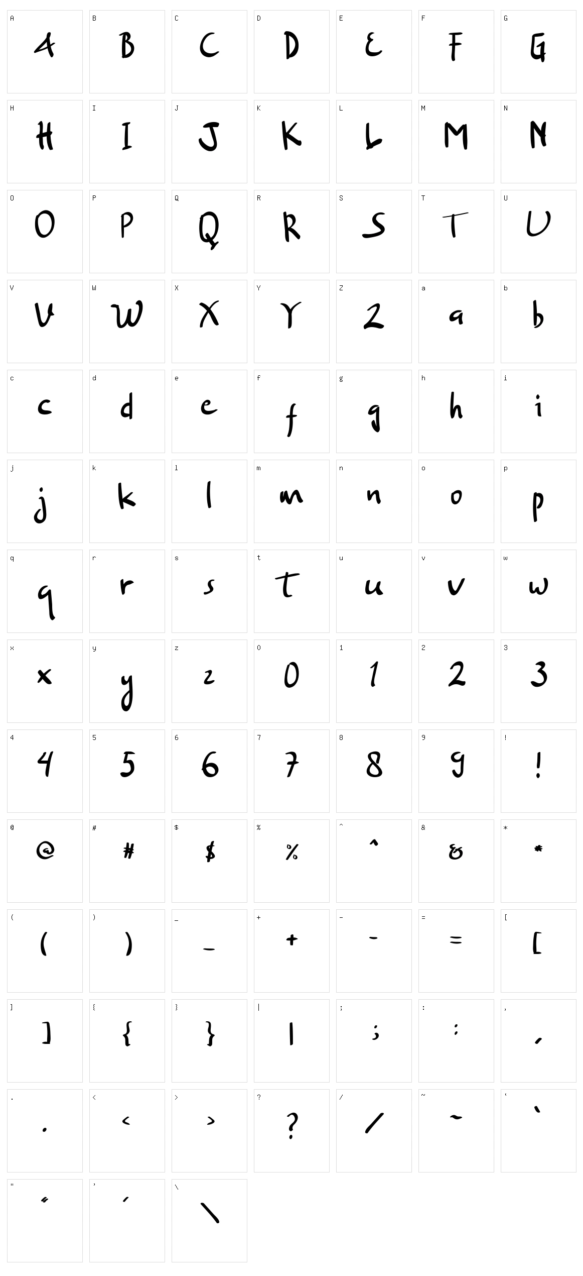 Separate Character Set