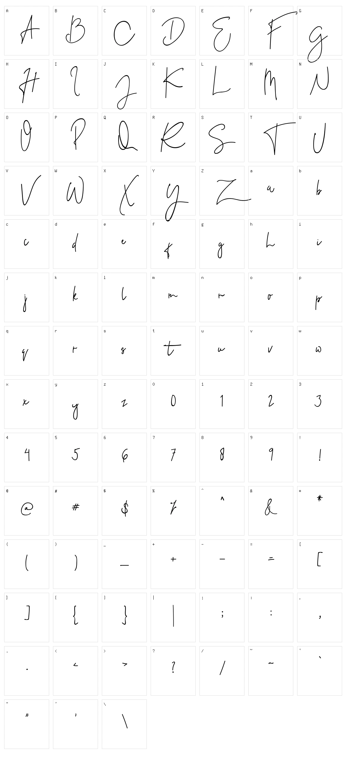 Shenoritha Character Set