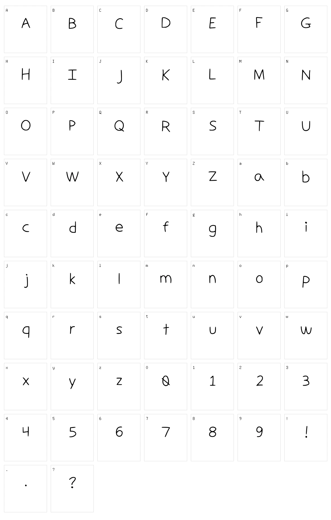 Shepherd Freehand Character Set