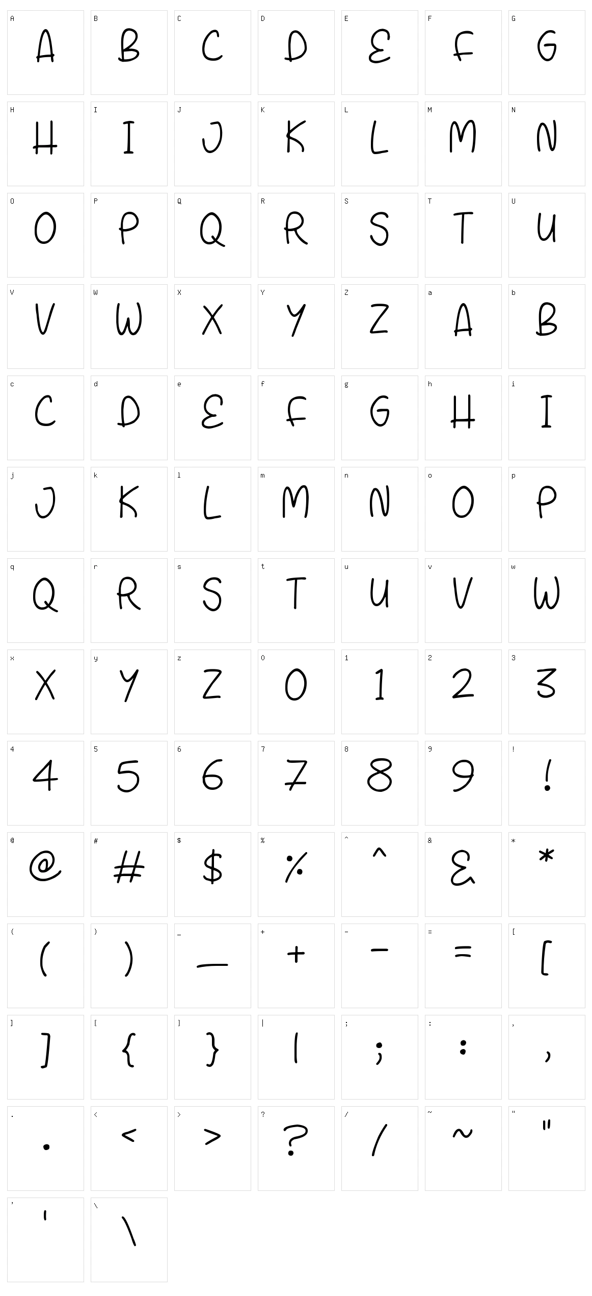 Shine With Me Character Set