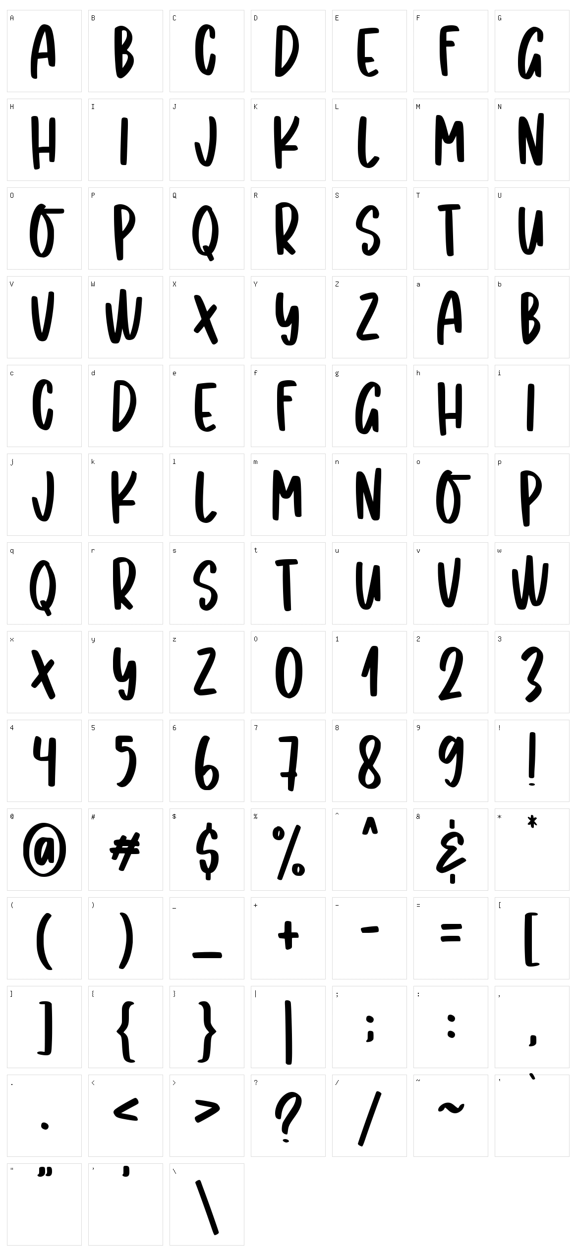Shining Diamond Character Set