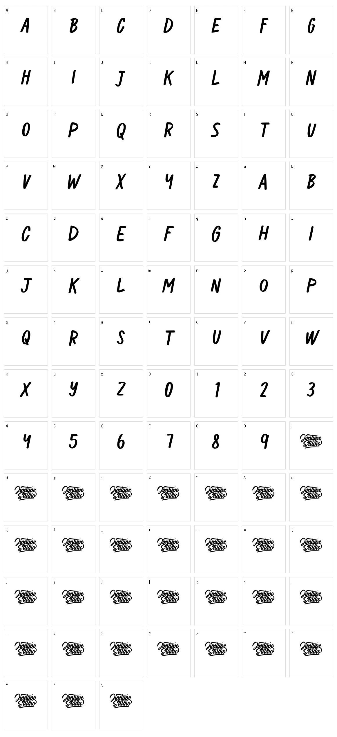 Shiny Marker Character Set