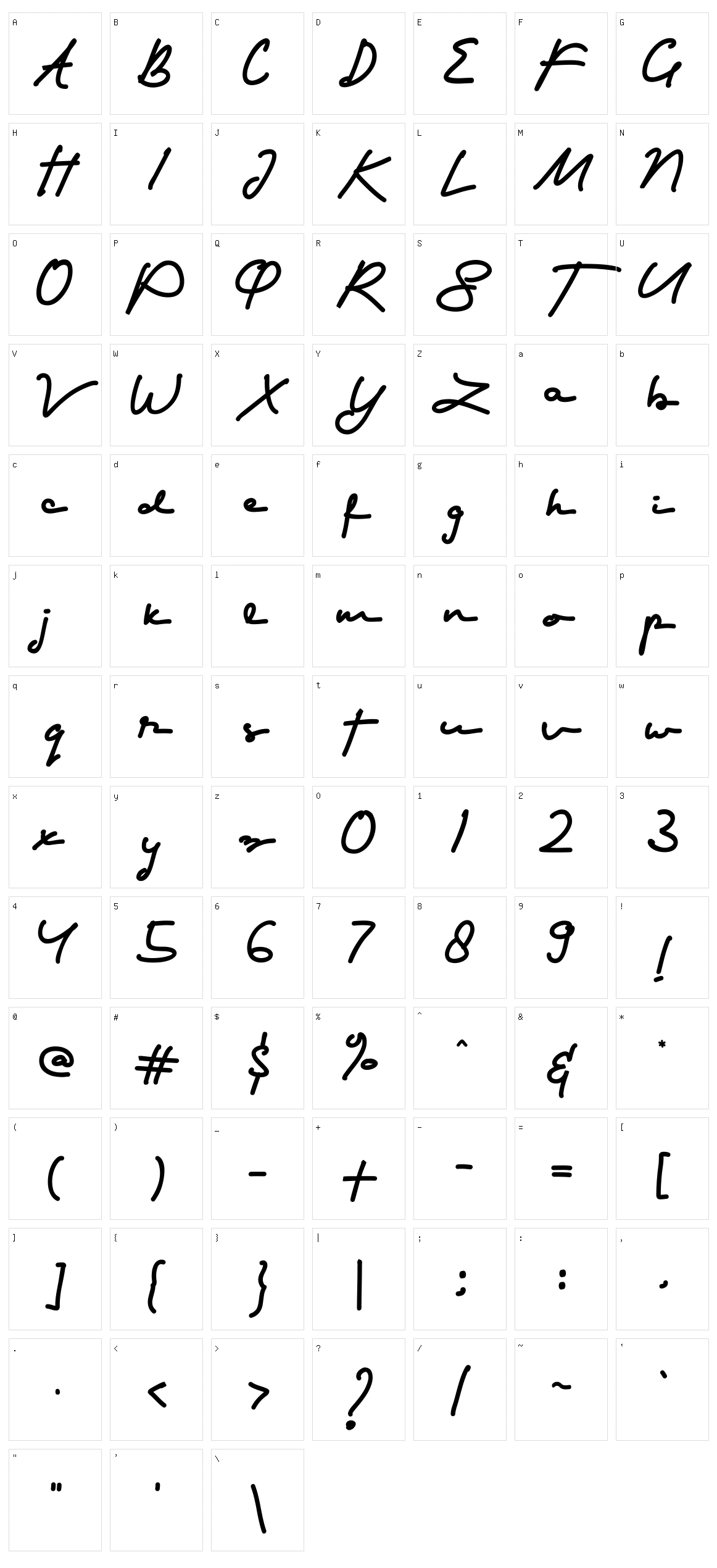 Shorter Character Set