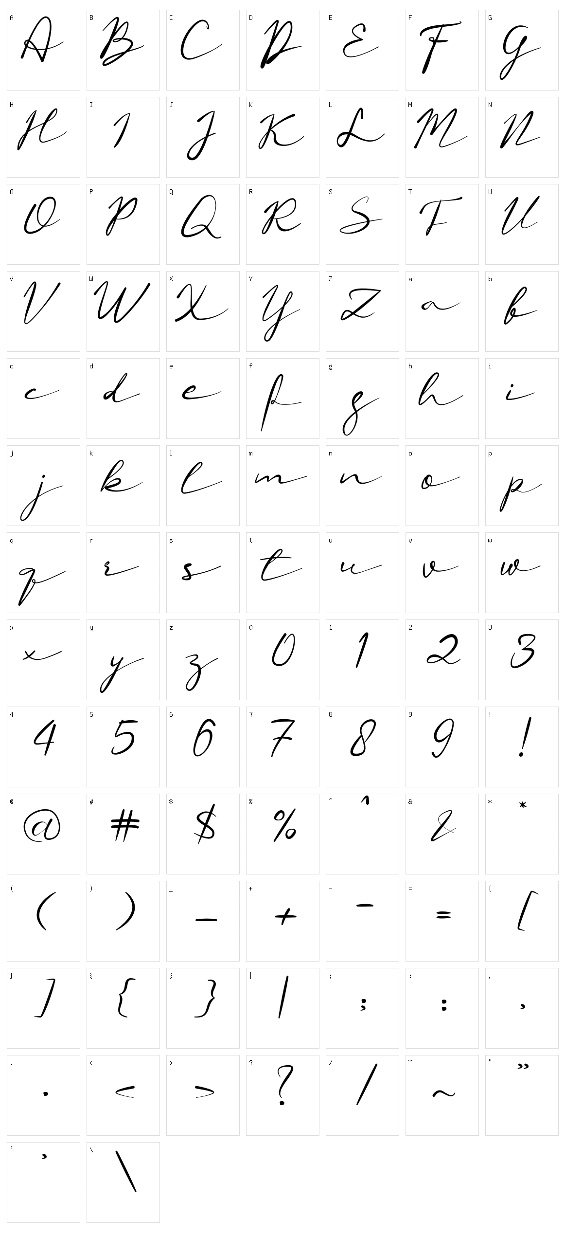 Shoul Character Set
