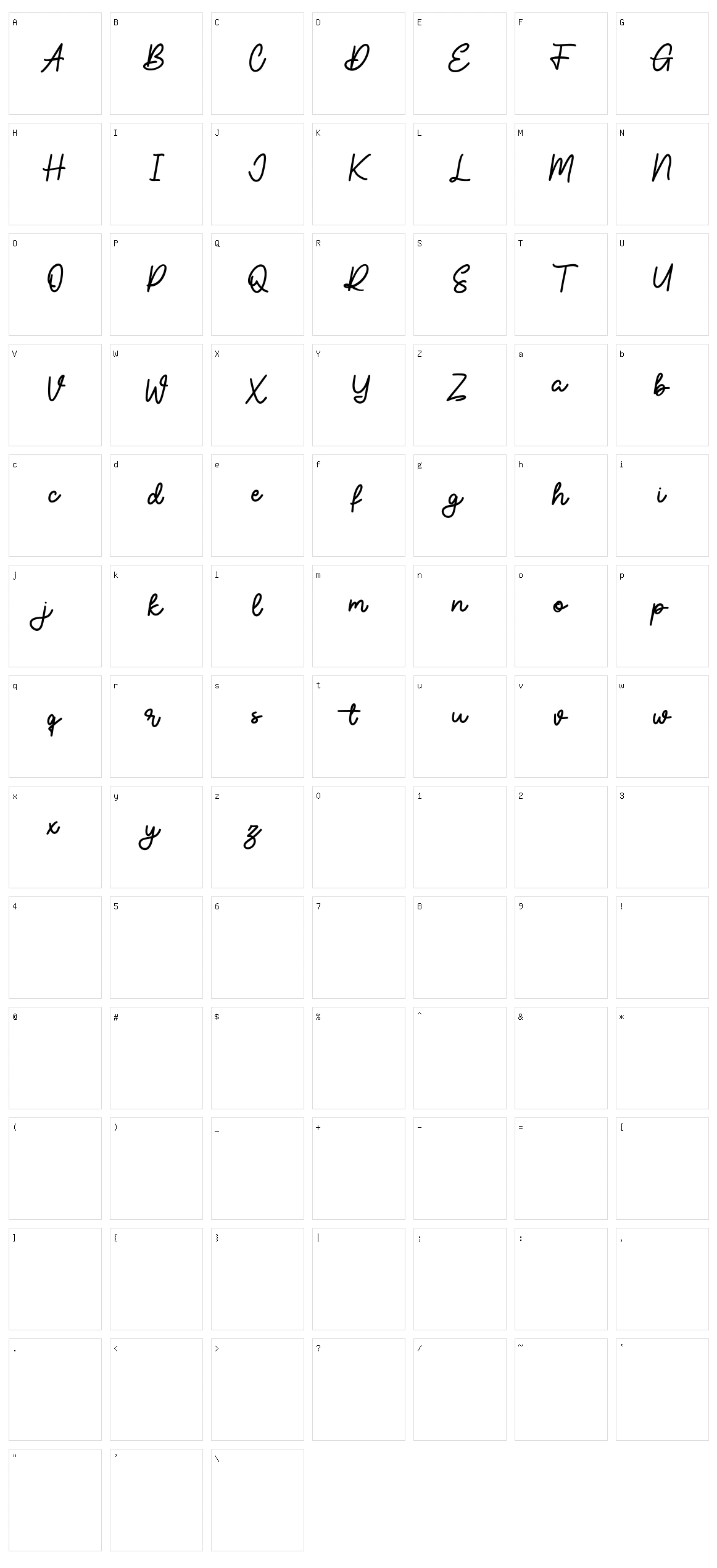 Sidehustle Character Set