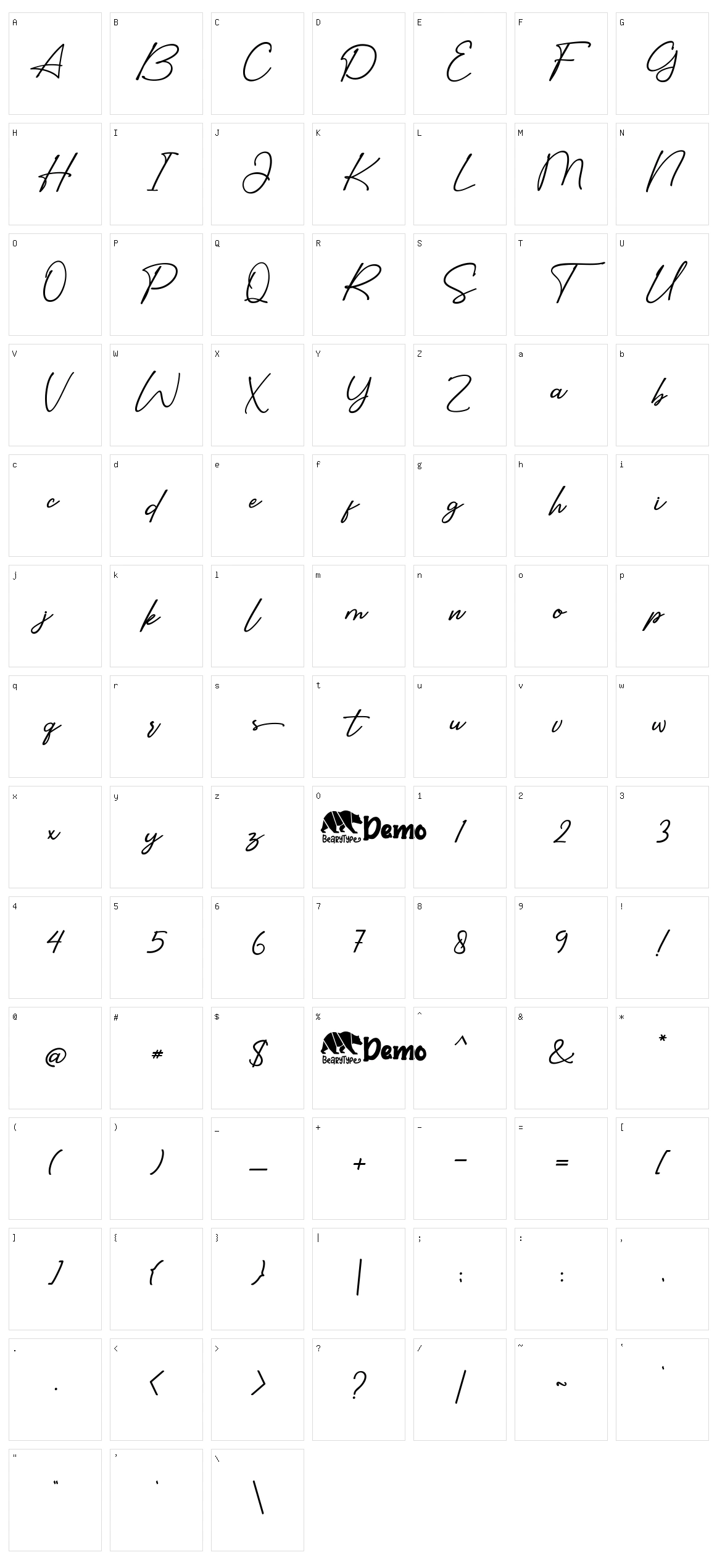 Sidelines Character Set