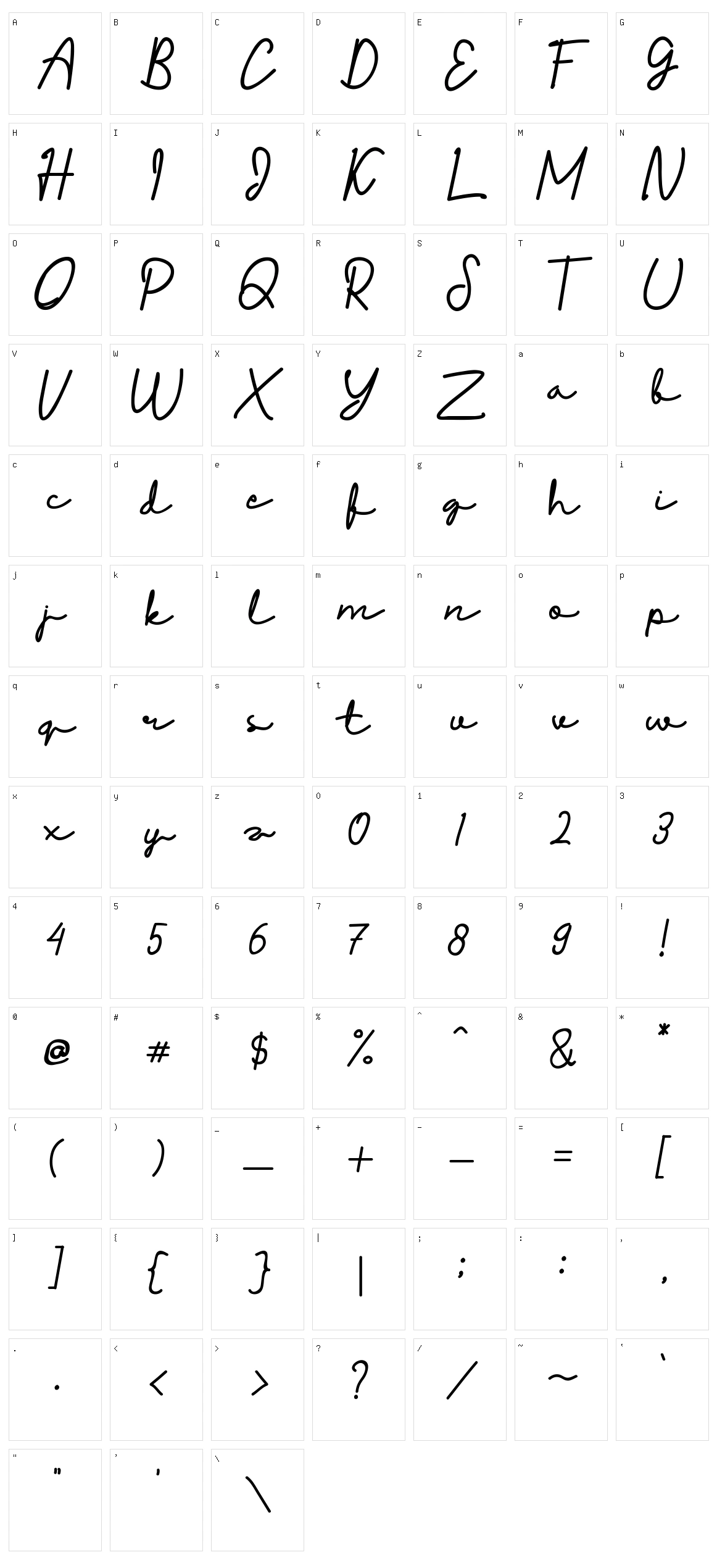 Sigarette Character Set